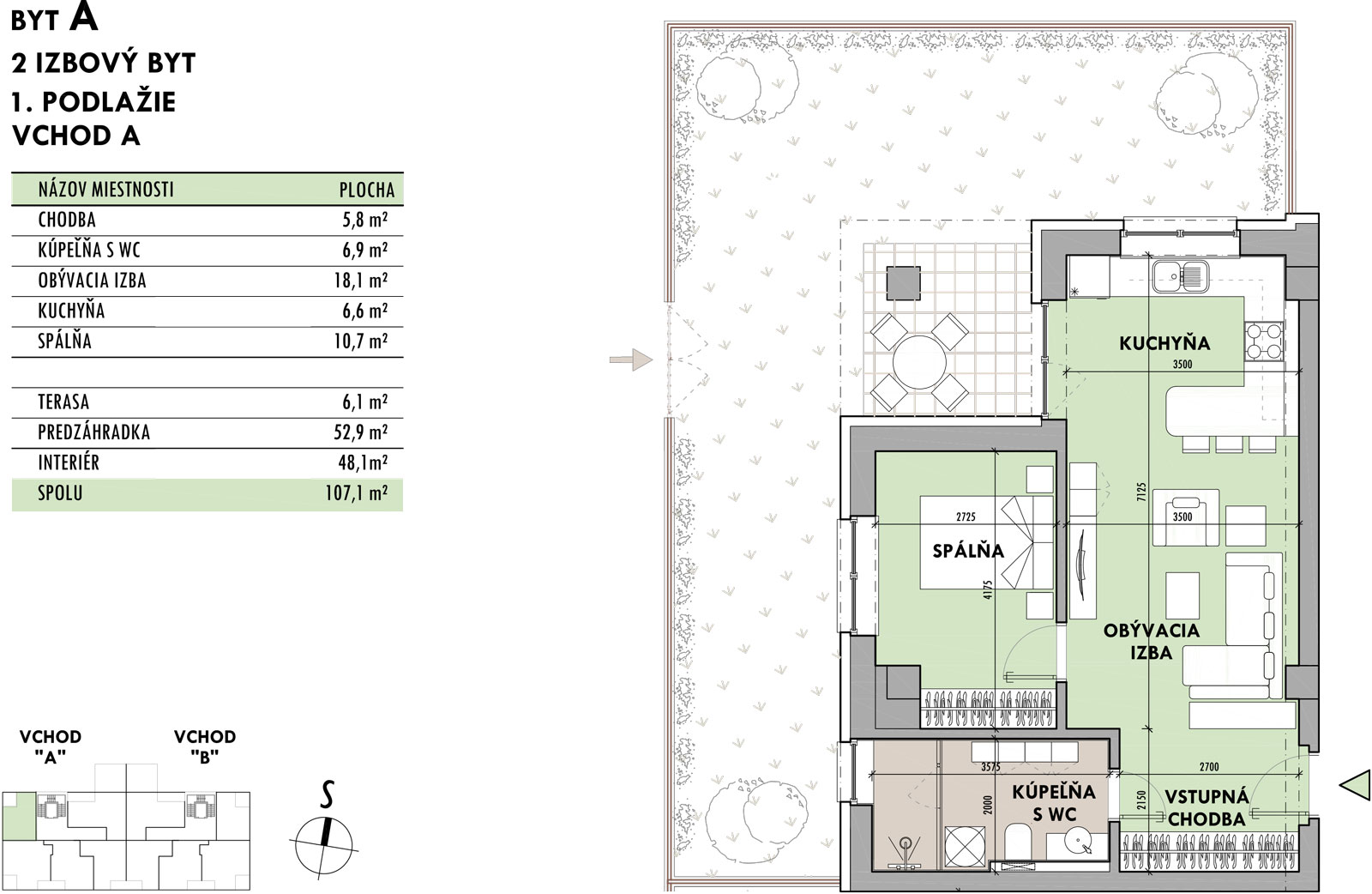 Rezidencia Potôčik - A1 - Pôdorys