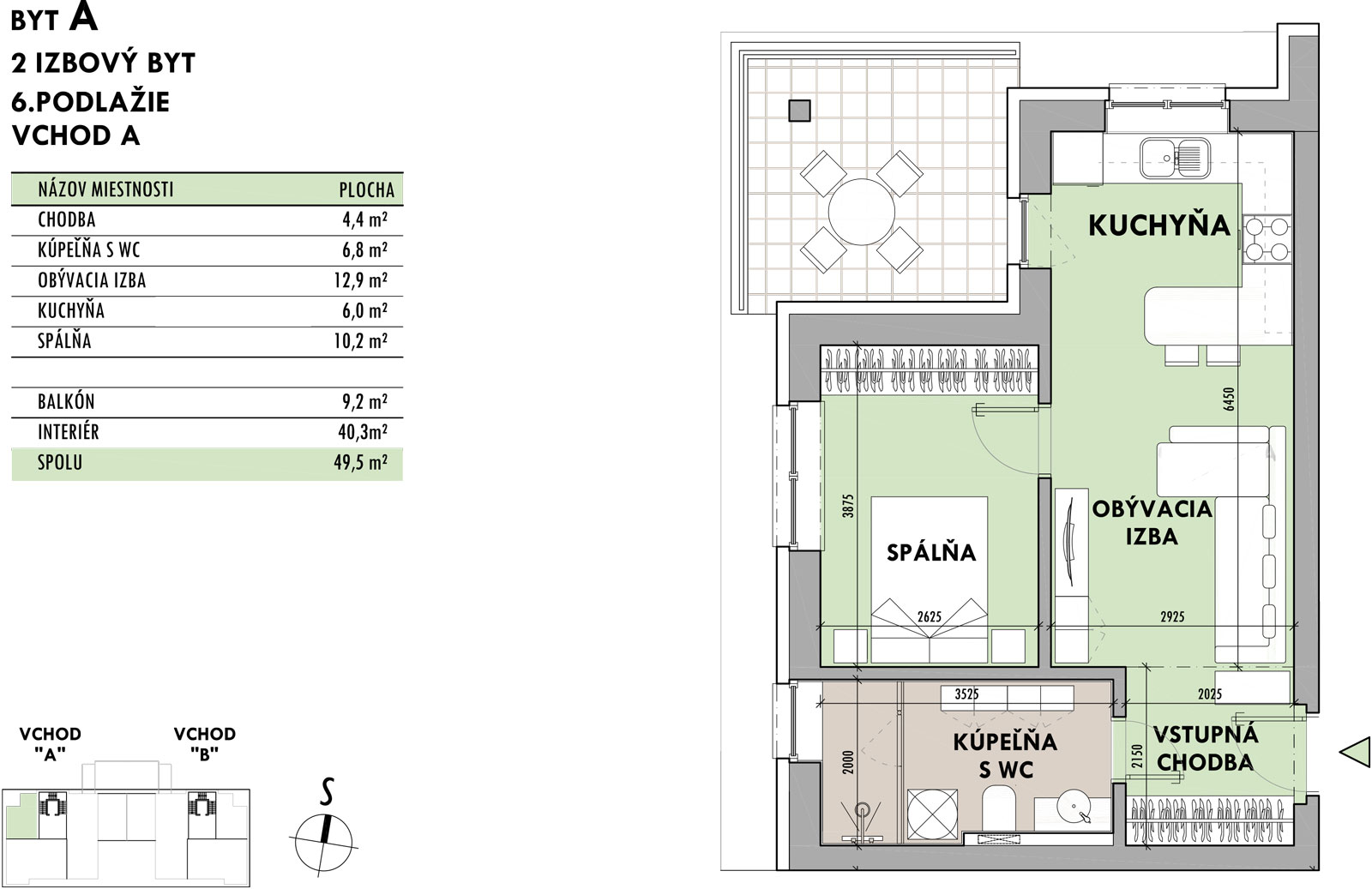 Rezidencia Potôčik - A6 - Pôdorys