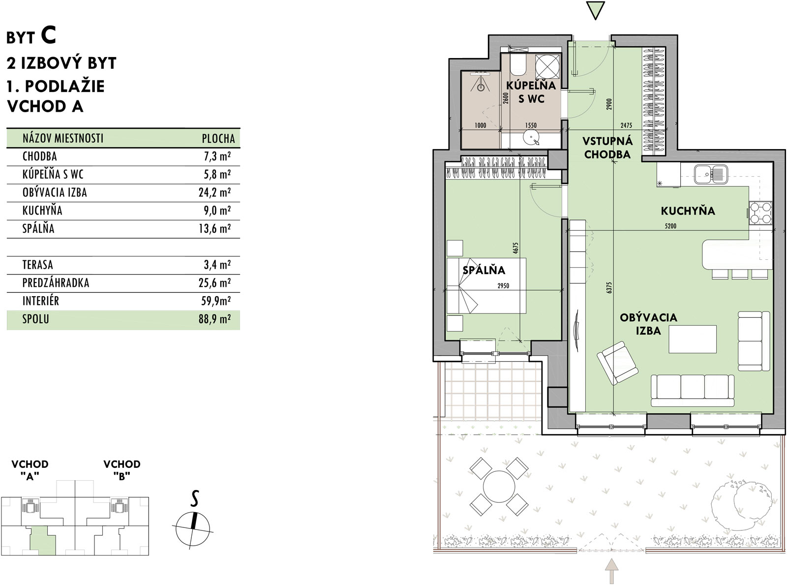 Rezidencia Potôčik - C1 - Pôdorys