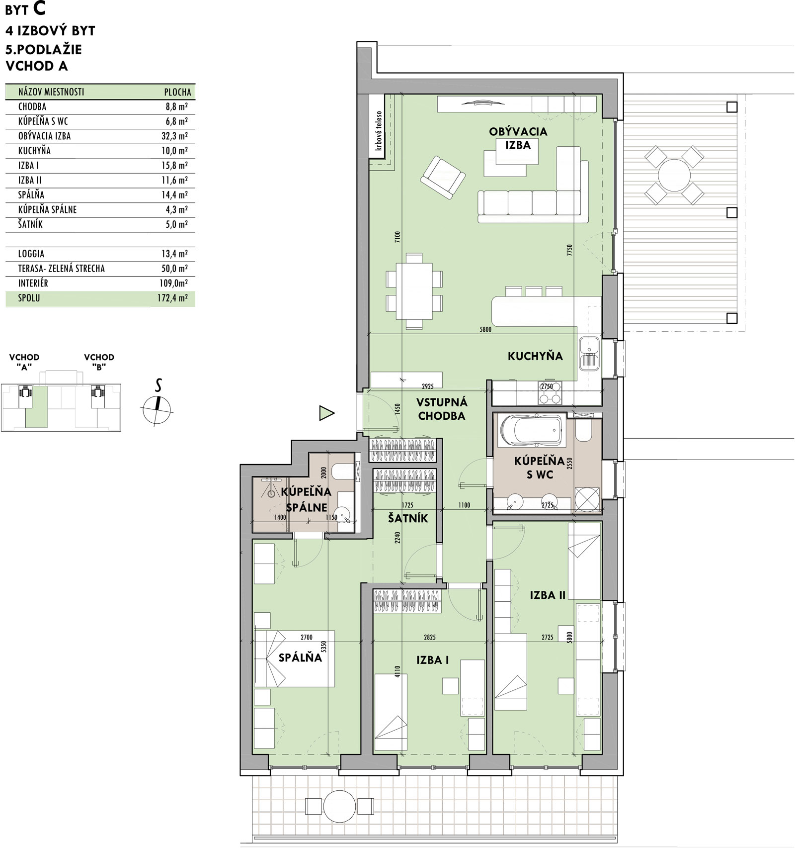 Rezidencia Potôčik - C5 - Pôdorys