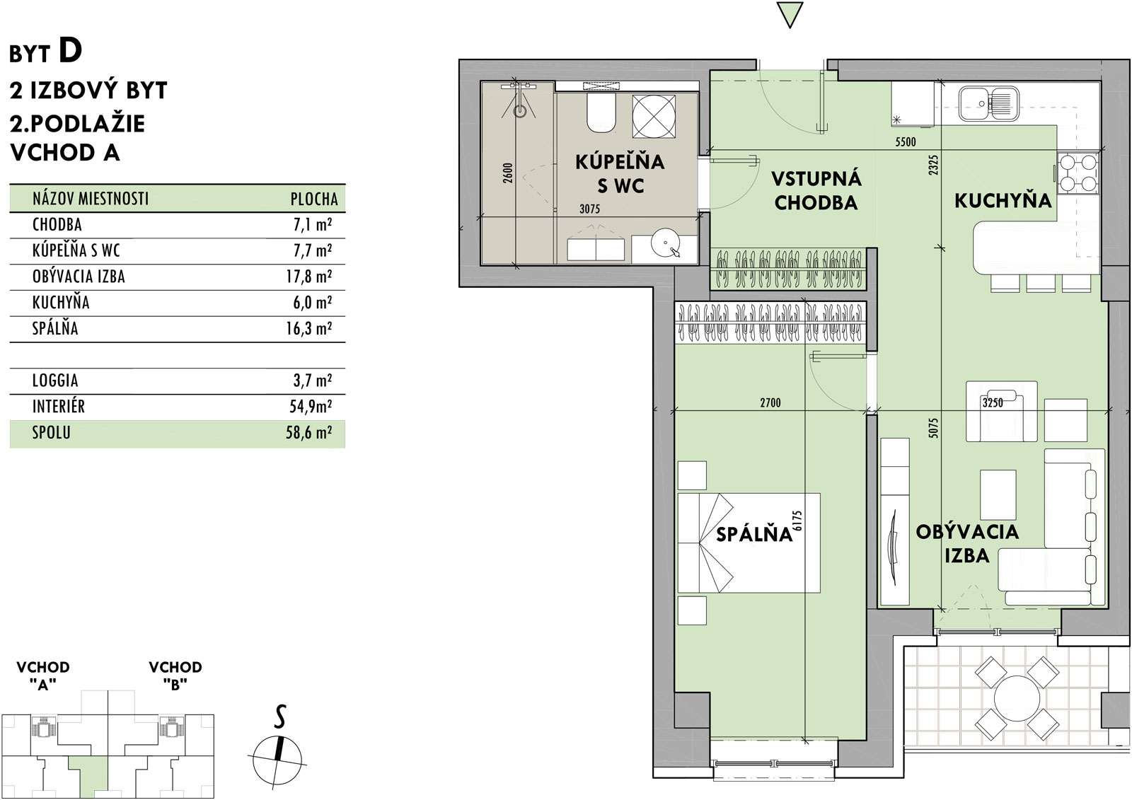 Rezidencia Potôčik - D2 - Pôdorys