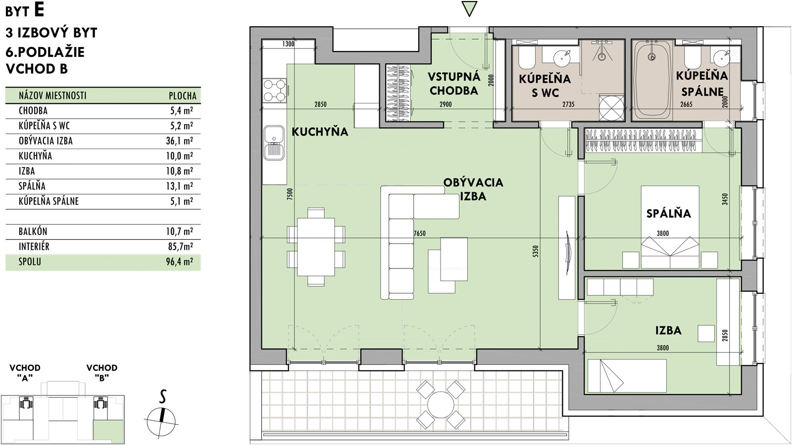Rezidencia Potôčik - E6 - Pôdorys