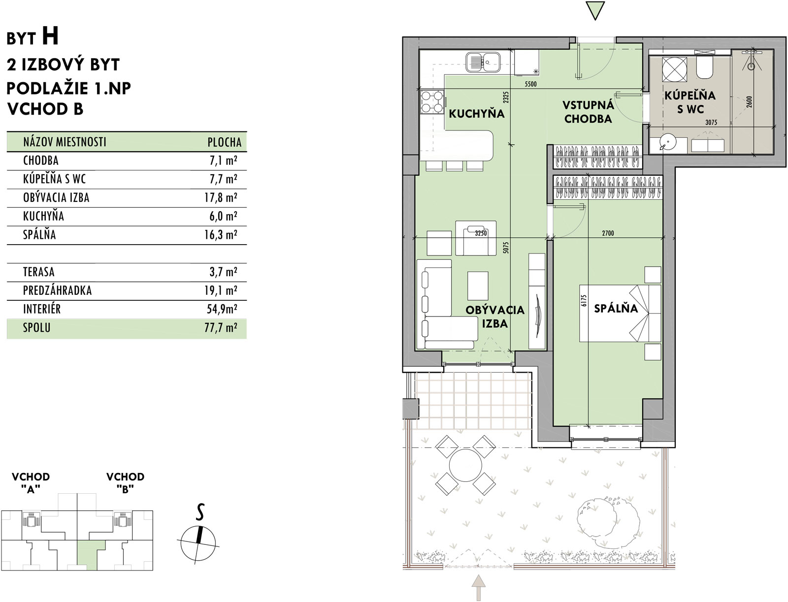 Rezidencia Potôčik - H1 - Pôdorys