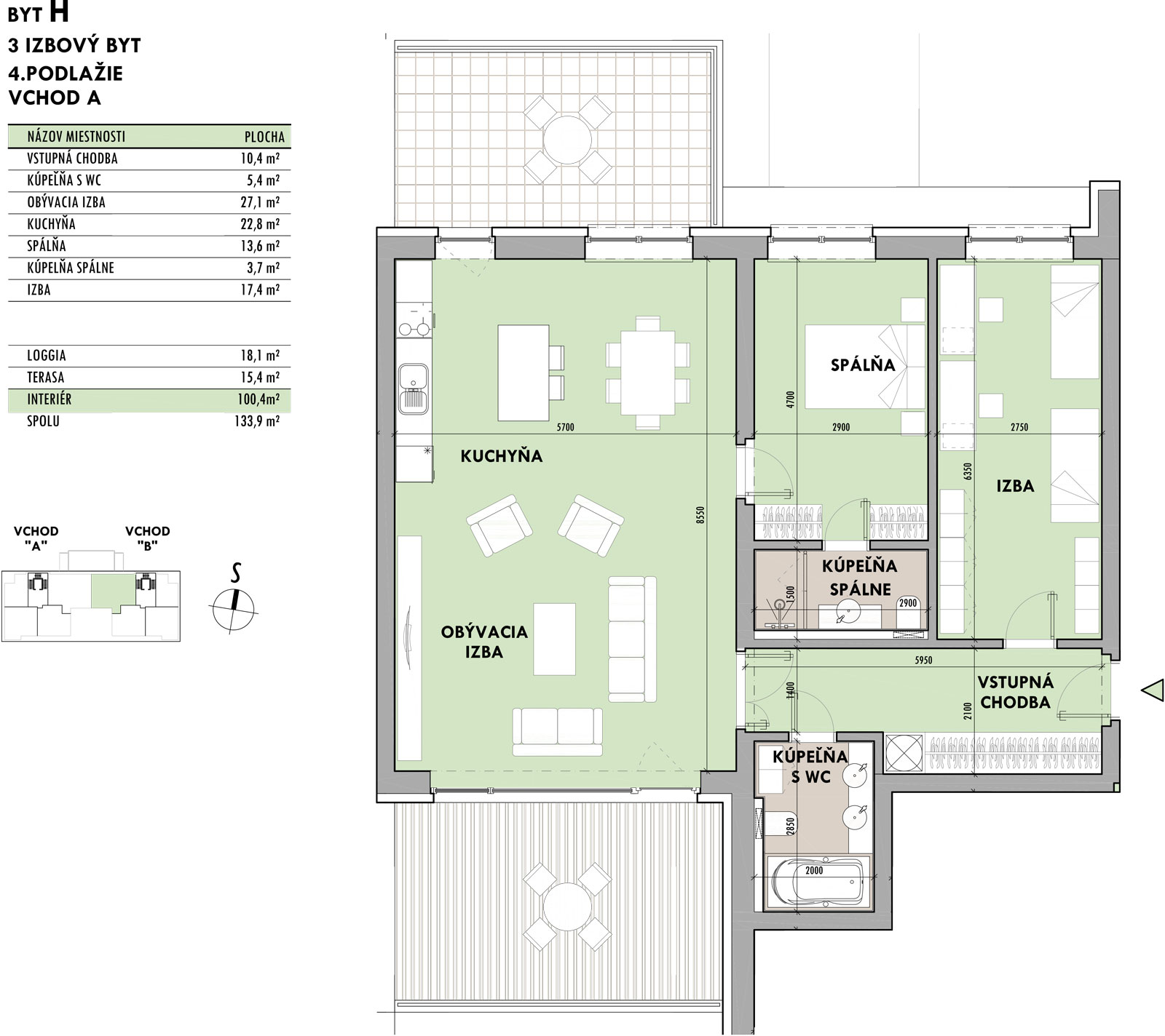 Rezidencia Potôčik - H4 - Pôdorys