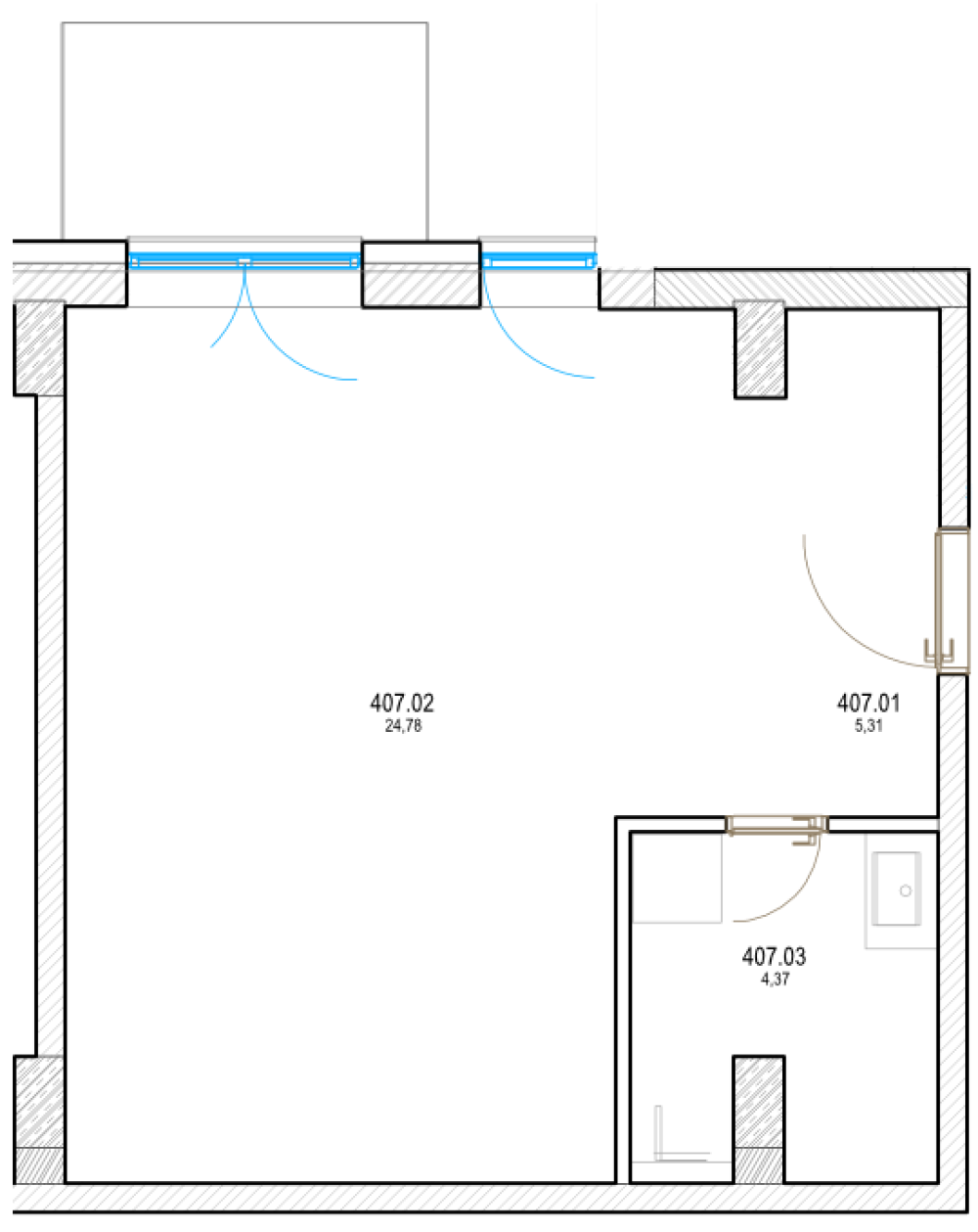 Pri Hrone - 407 - Pôdorys