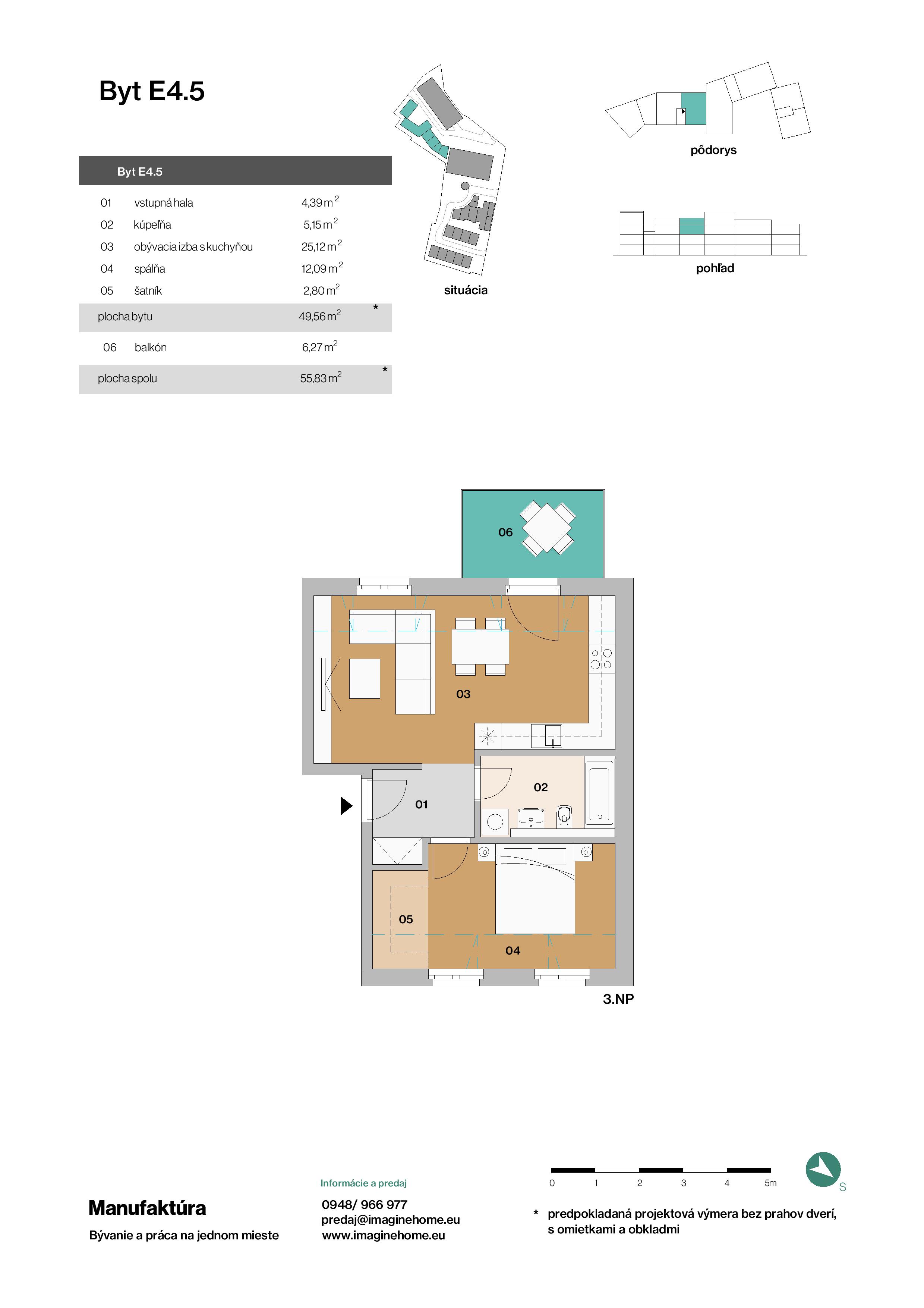 Manufaktúra - E4.5 - Pôdorys