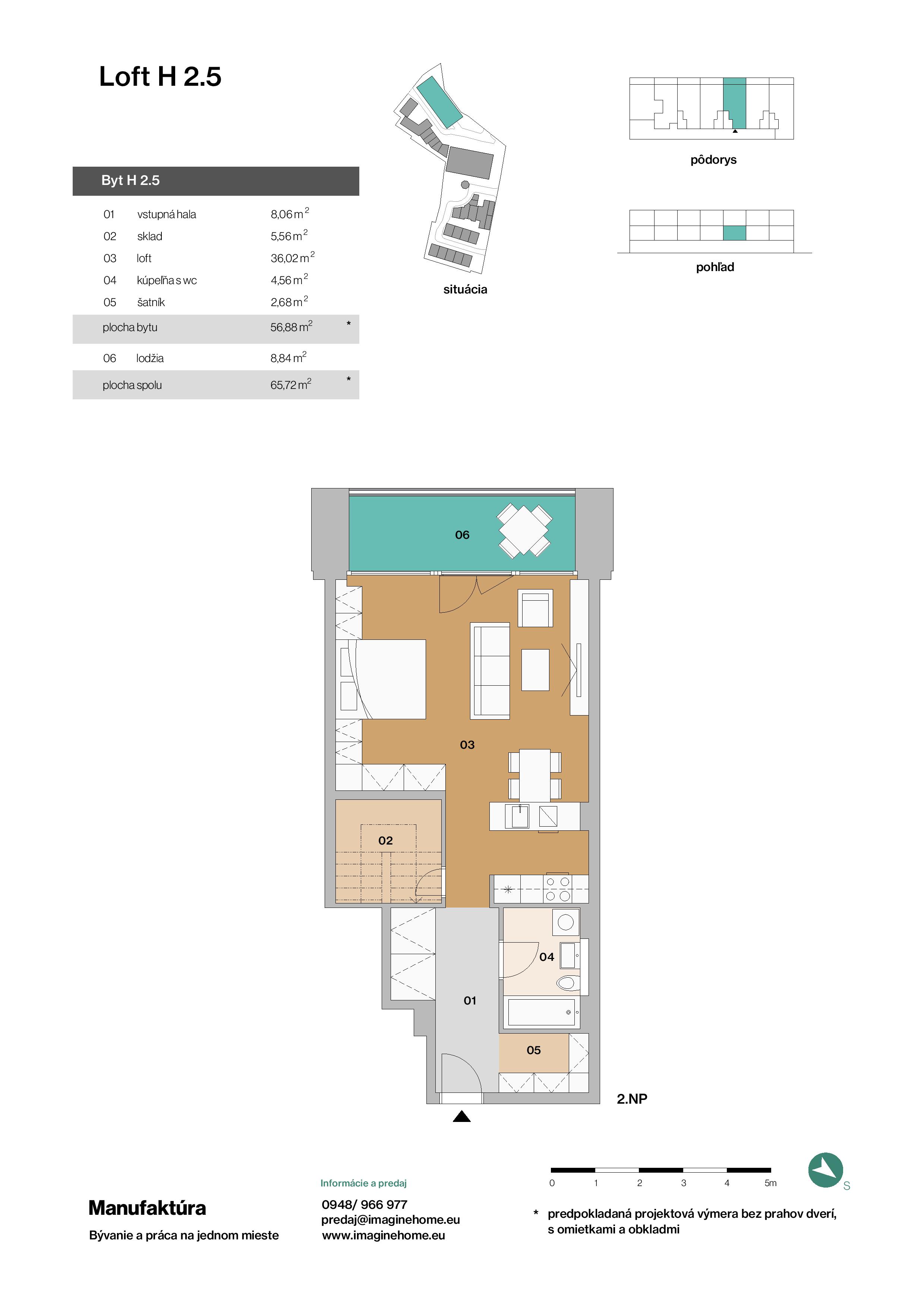Manufaktúra - H2.5 - Pôdorys