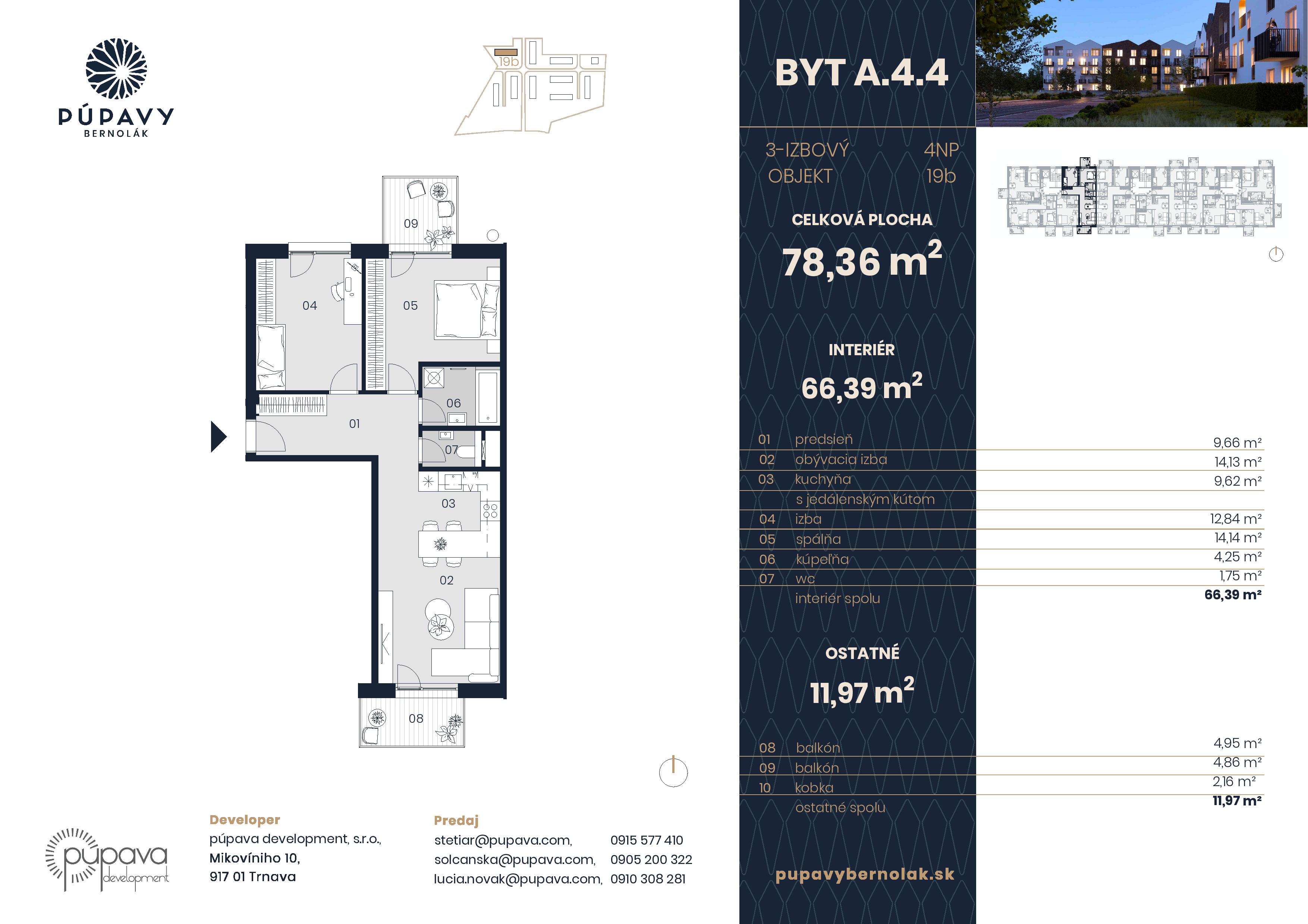 Púpavy Bernolák - 19-A4.4 - Pôdorys