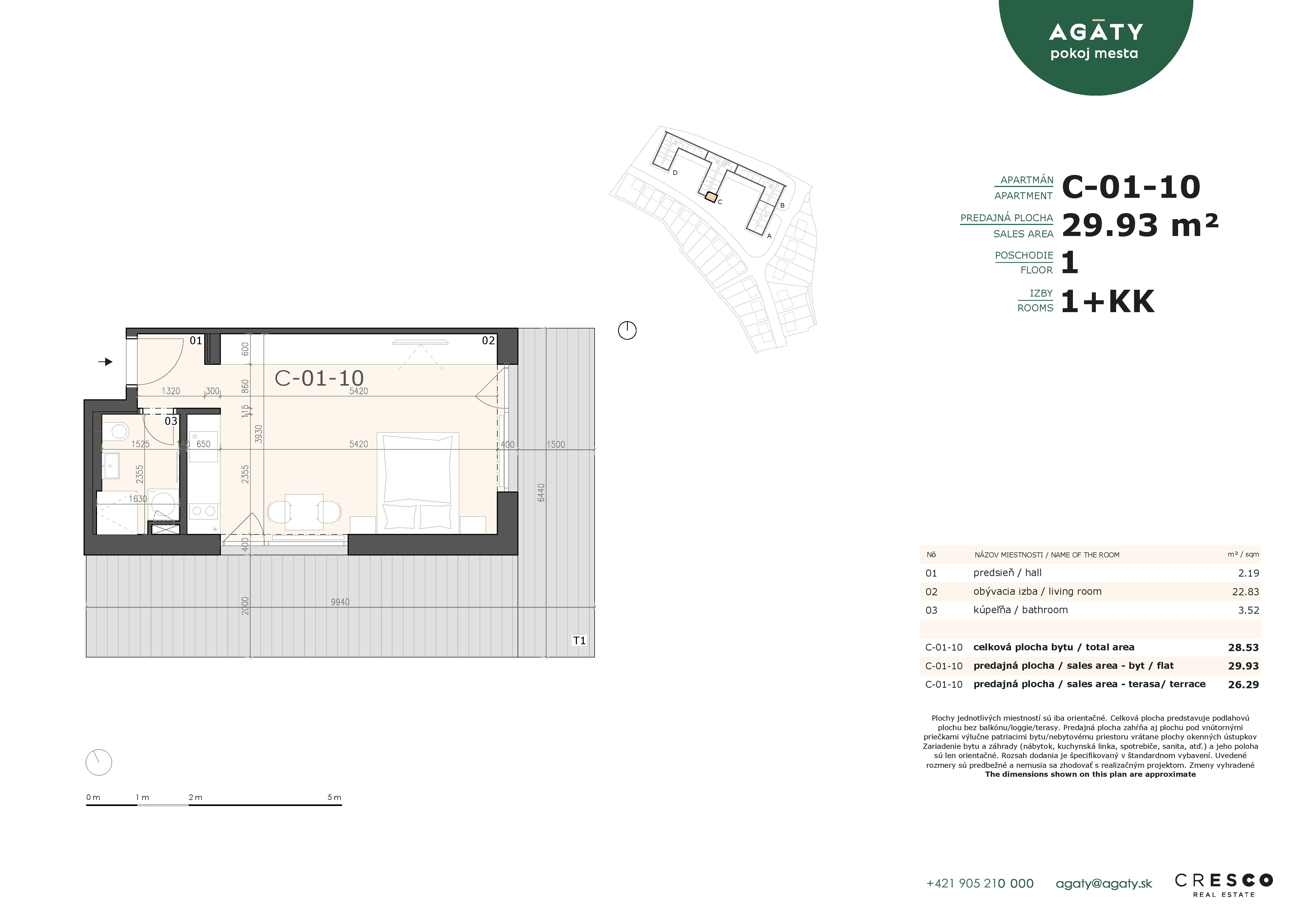 Agáty - C-01-10 - Pôdorys