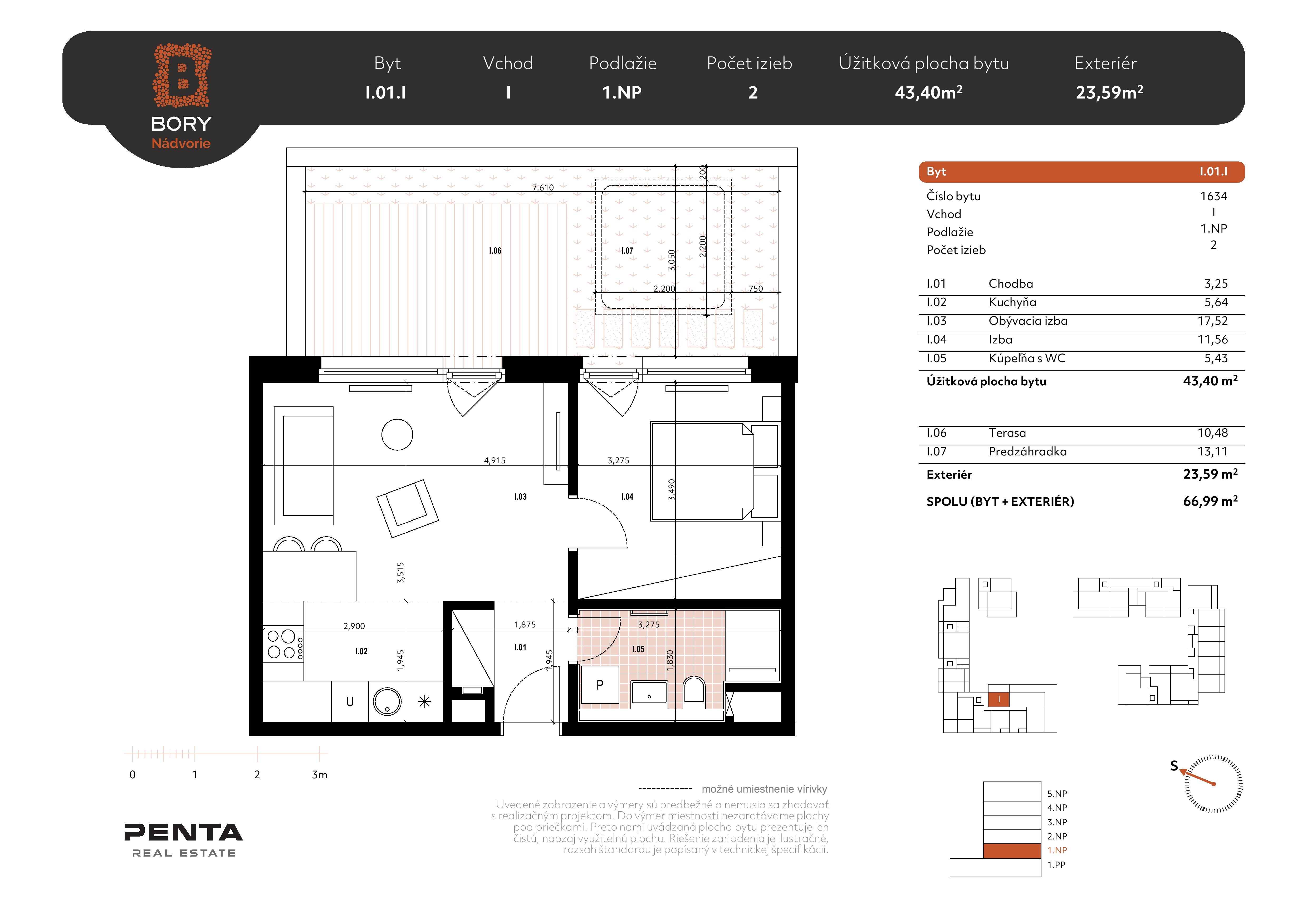 Bory - I.01.I - Pôdorys