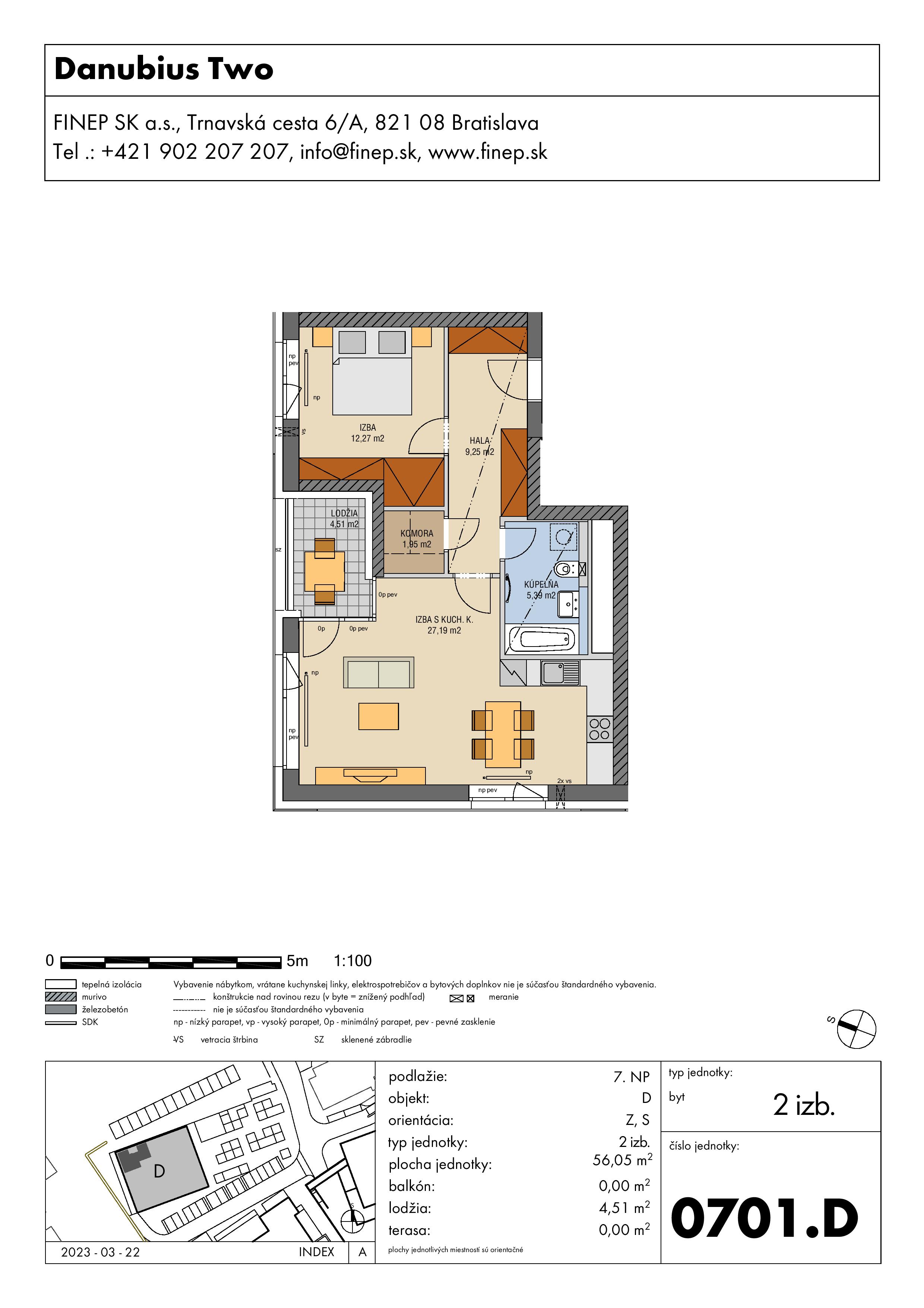 Danubius - 0701.D - Pôdorys