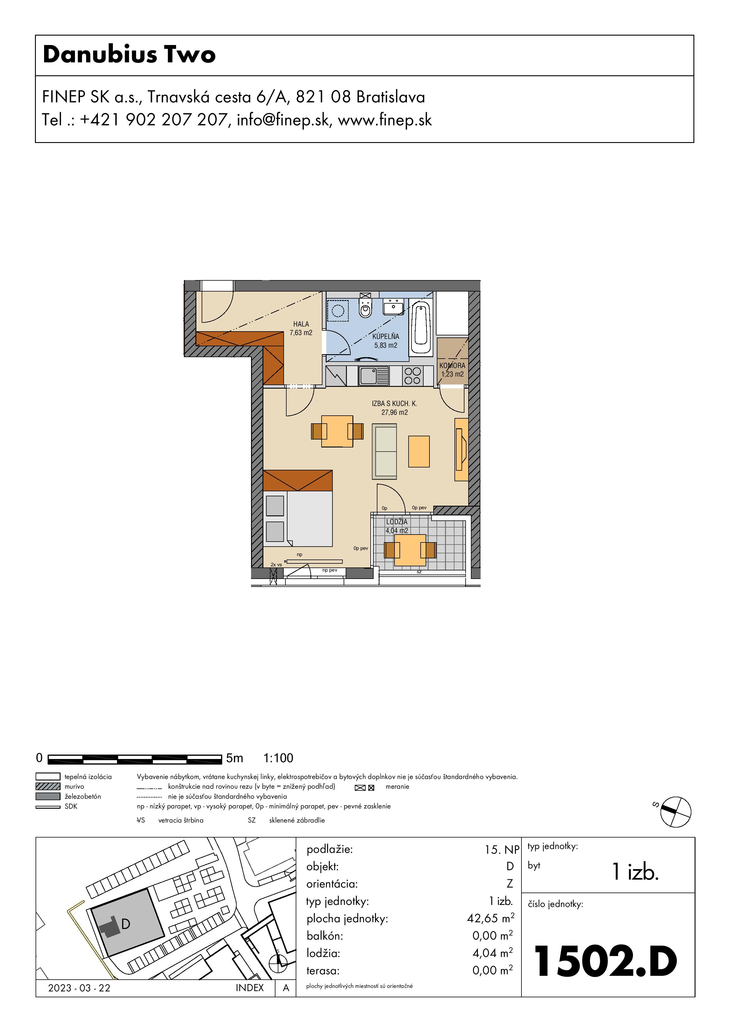 Danubius - 1502.D - Pôdorys