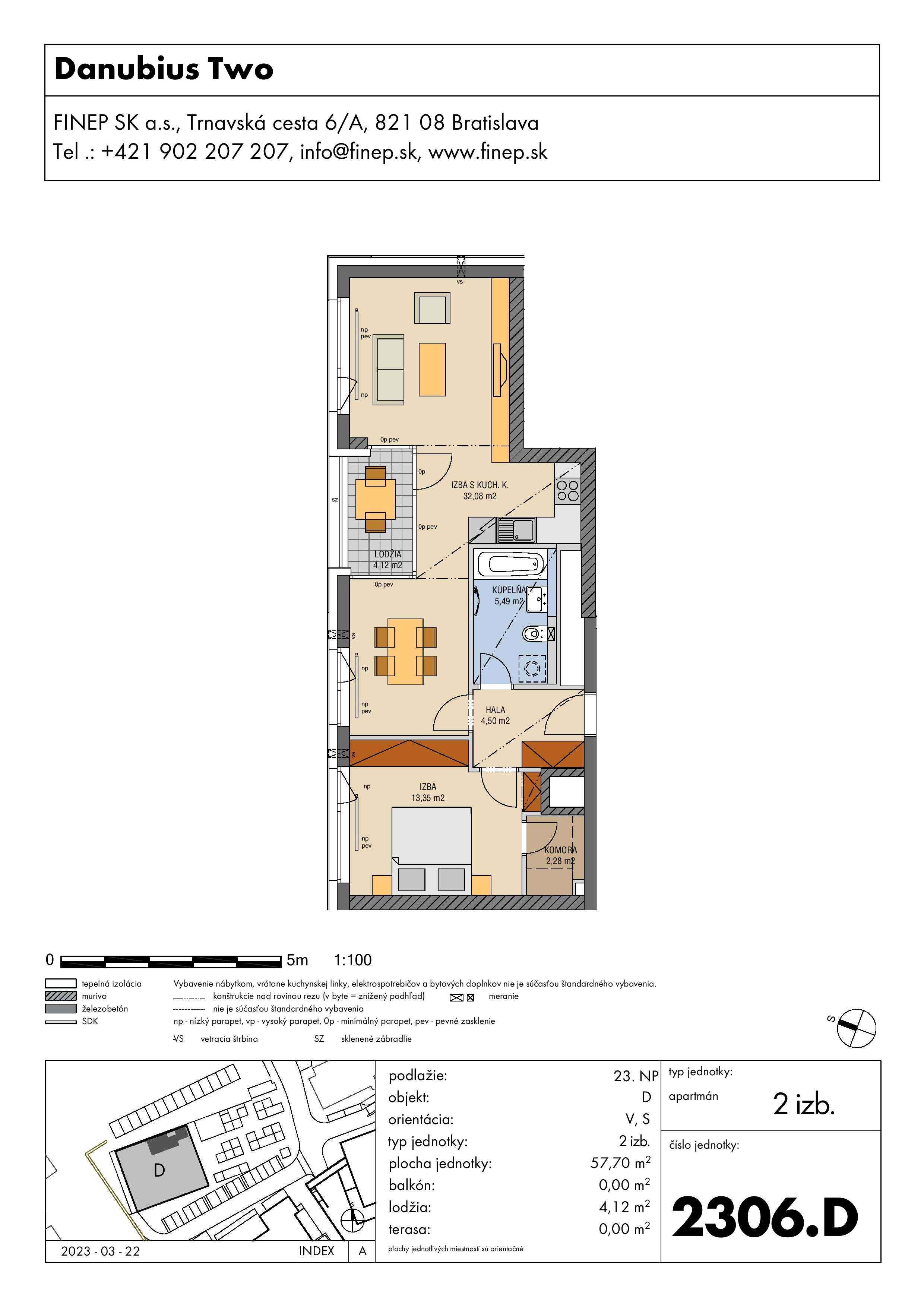Danubius - 2306.D - Pôdorys