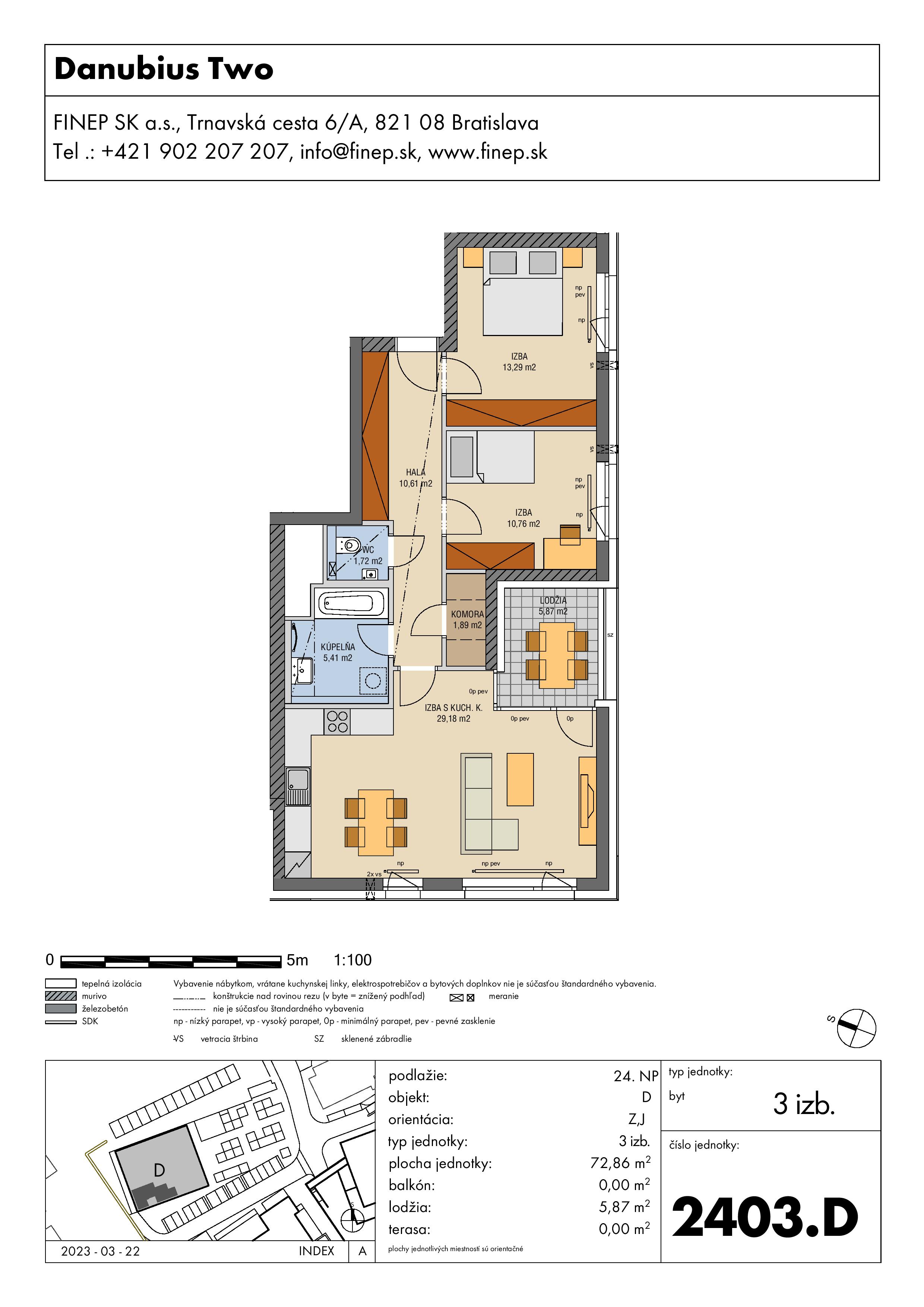 Danubius - 2403.D - Pôdorys