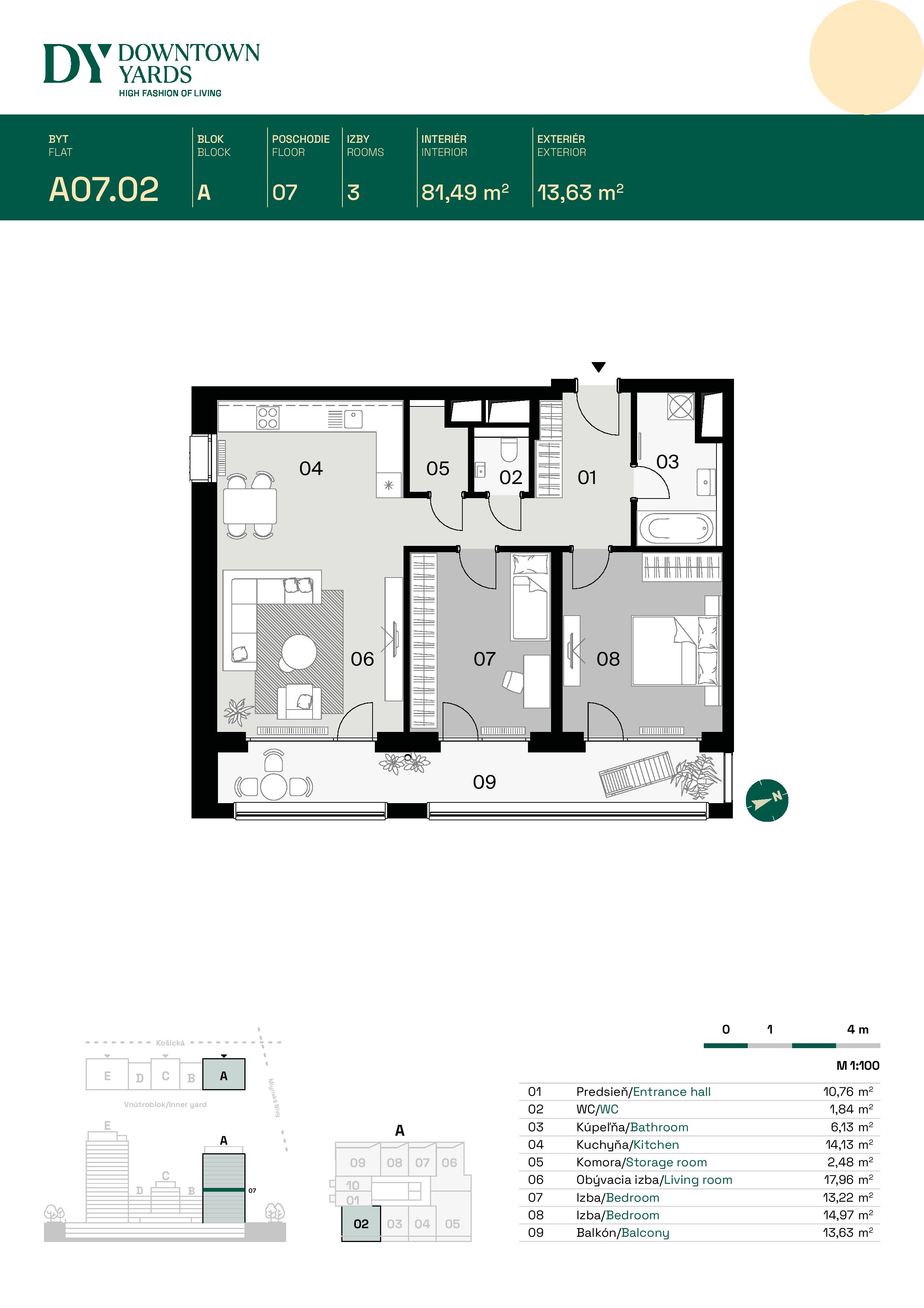 Downtown Yards - A07.02 - Pôdorys