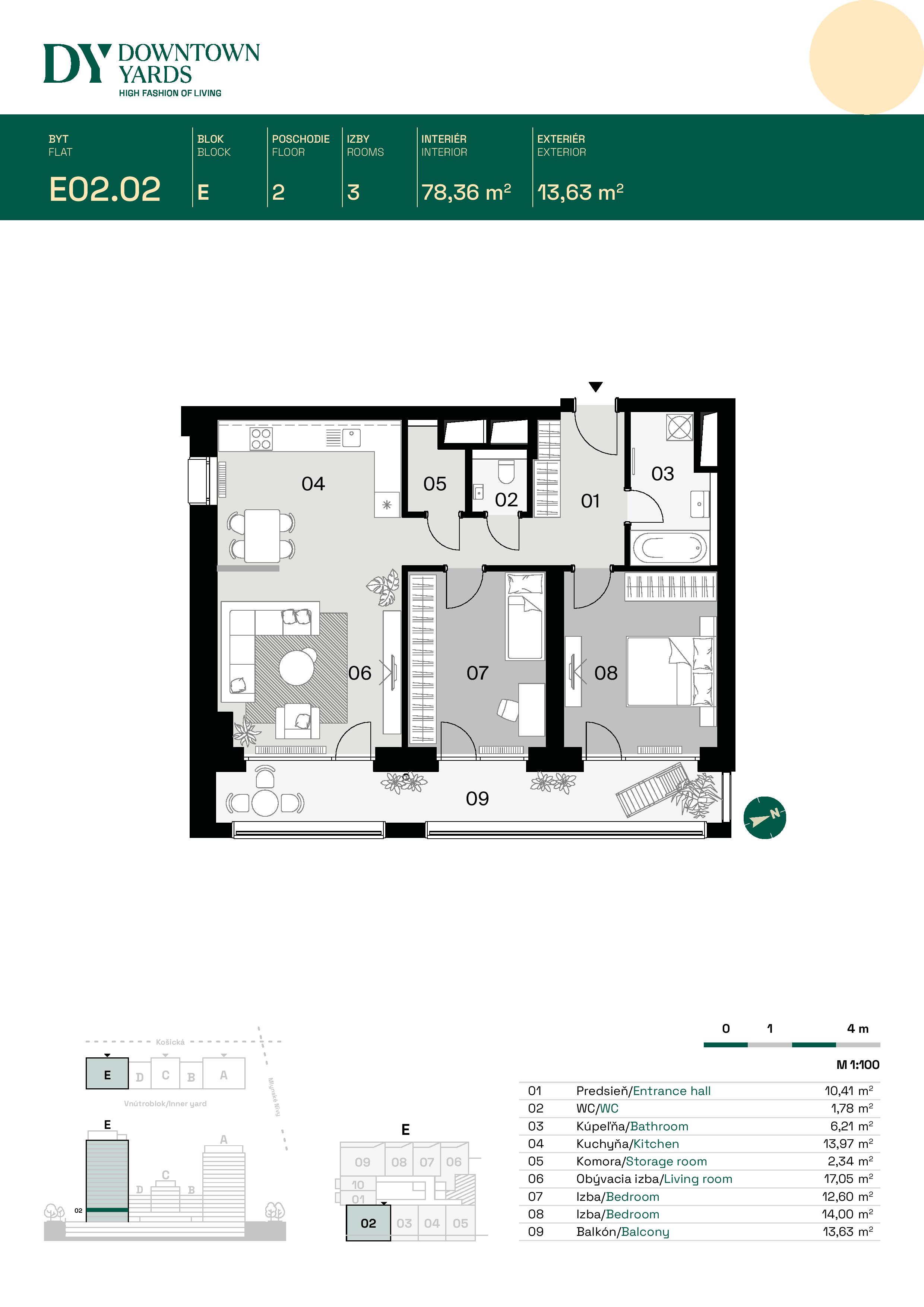 Downtown Yards - E02.02 - Pôdorys