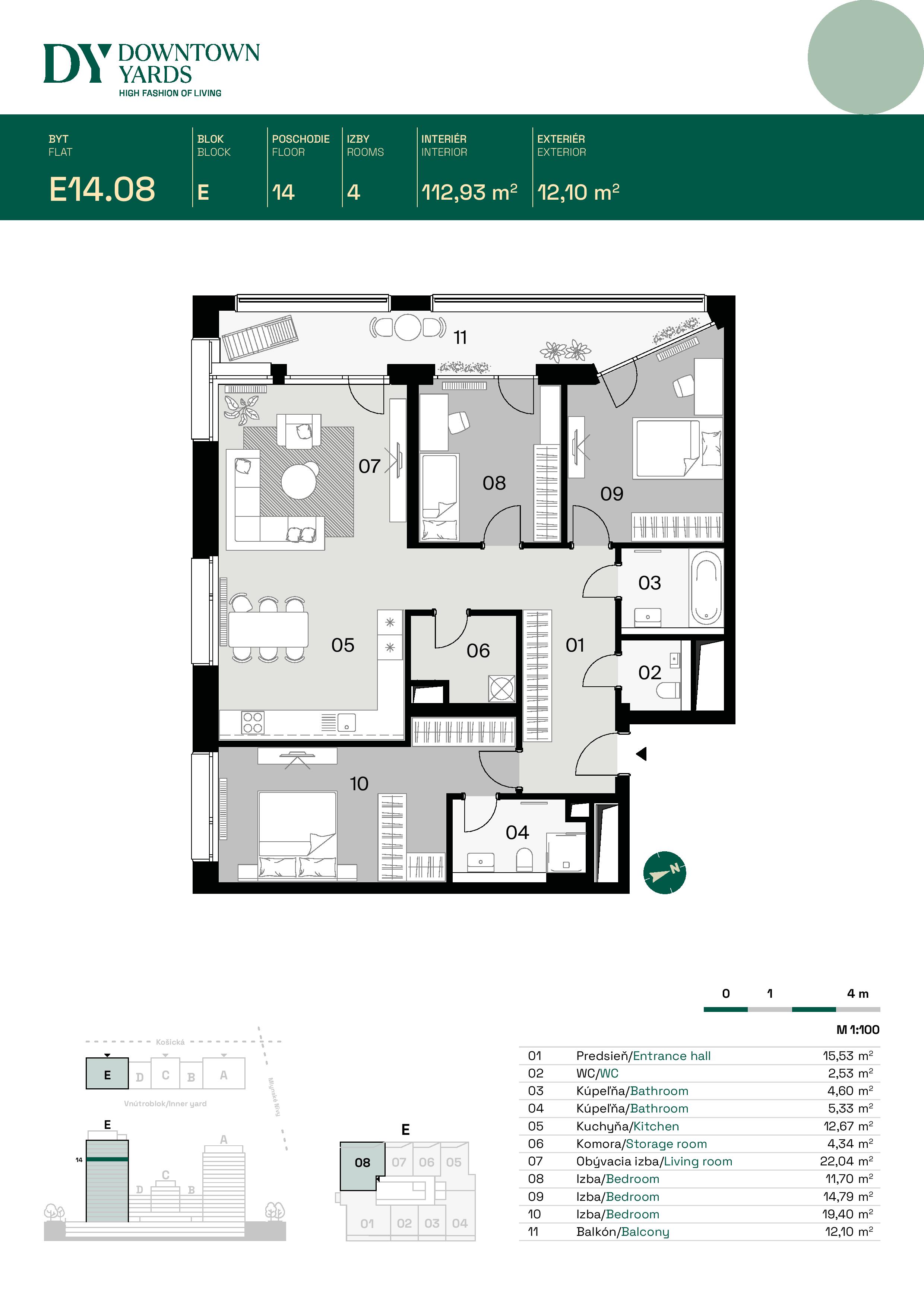 Downtown Yards - E14.08 - Pôdorys