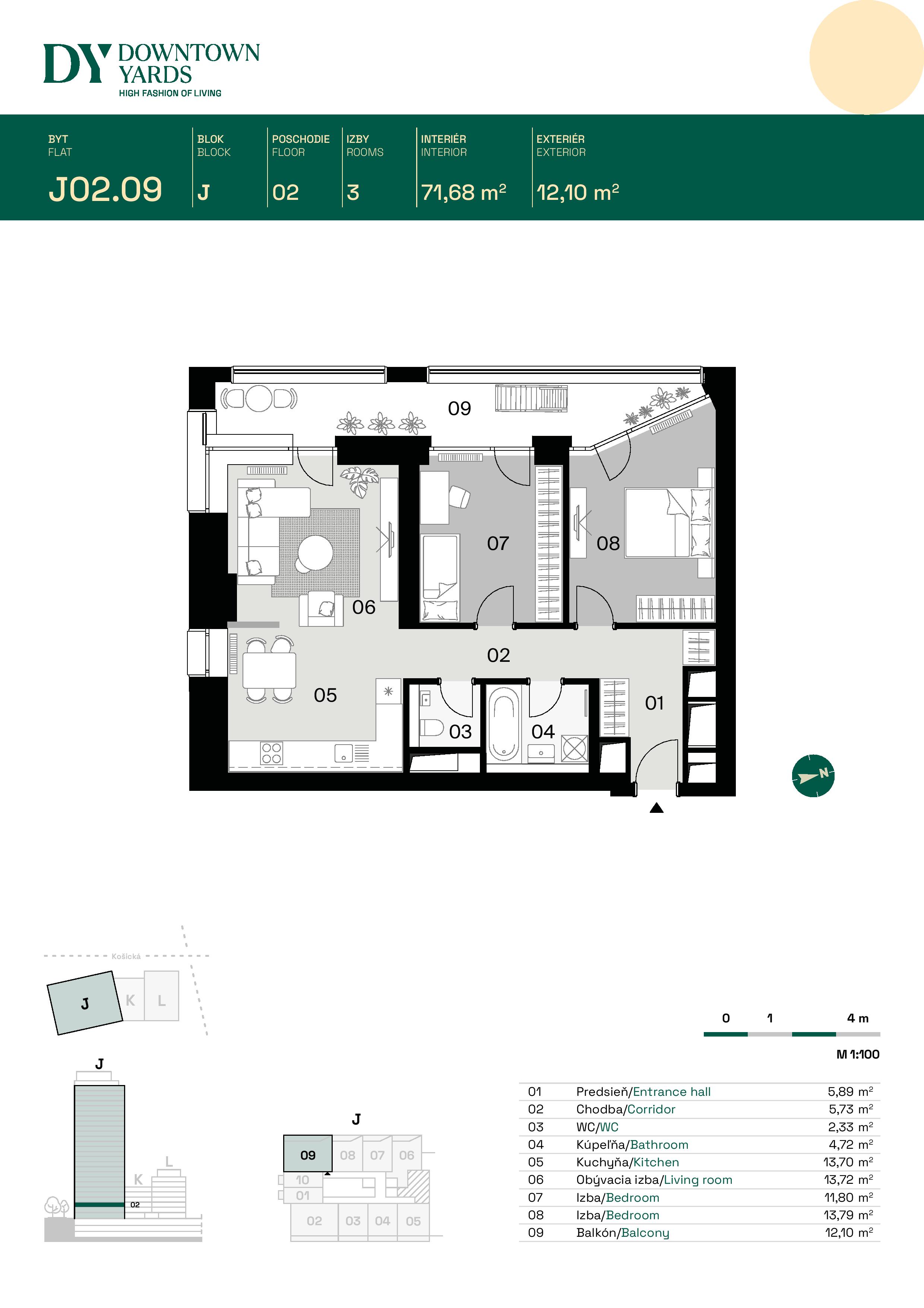 Downtown Yards - J02.09 - Pôdorys