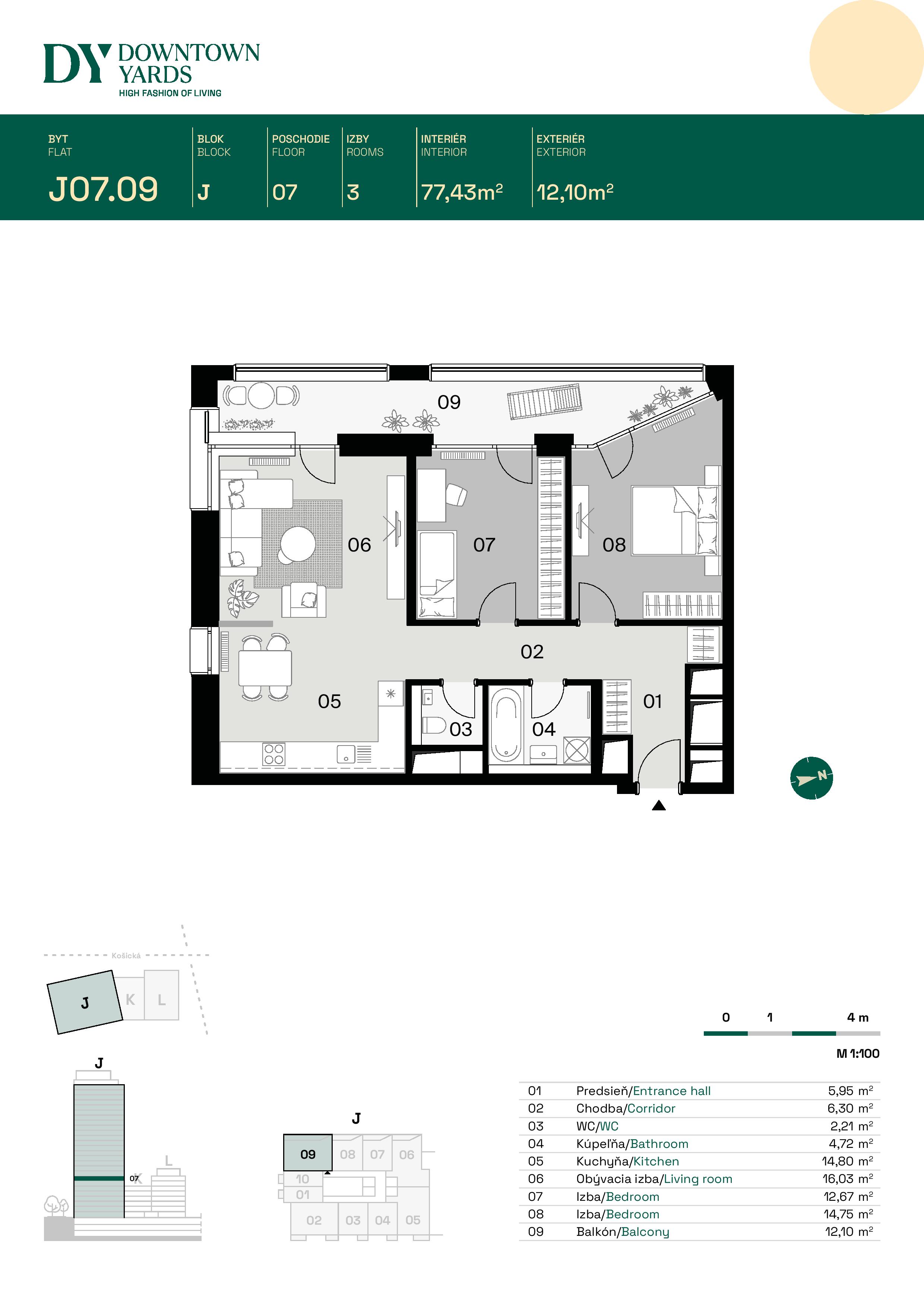 Downtown Yards - J07.09 - Pôdorys