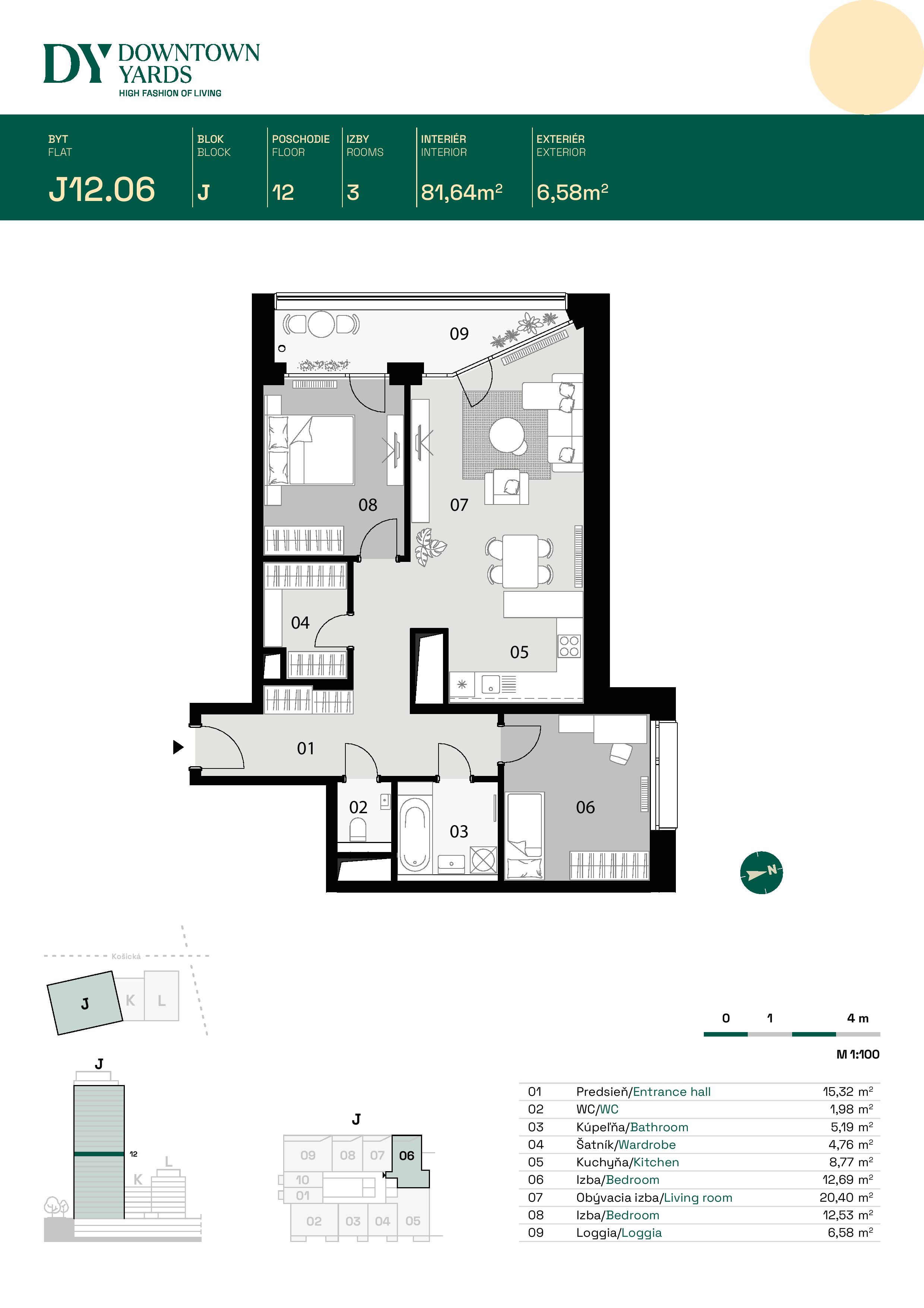 Downtown Yards - J12.06 - Pôdorys