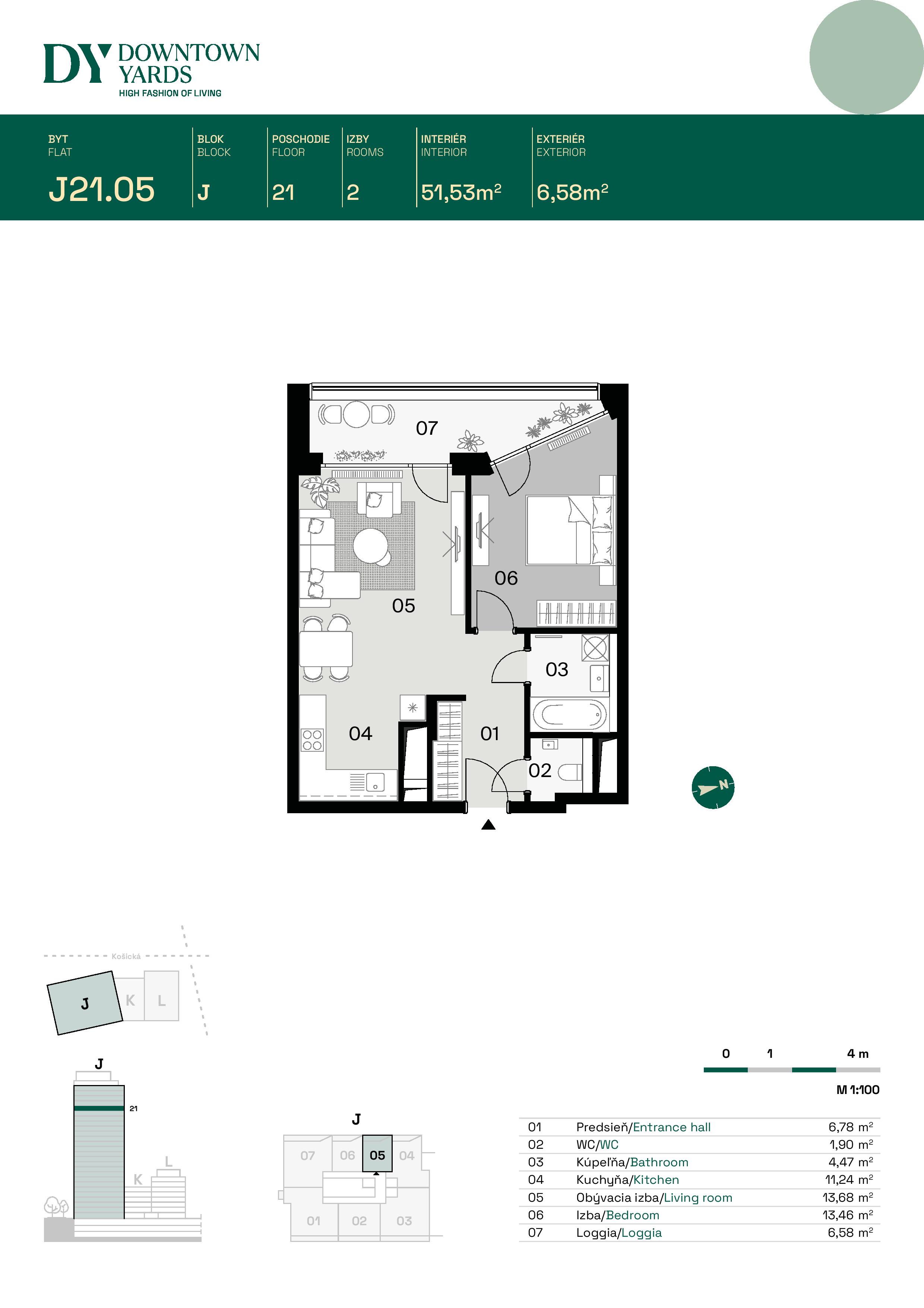 Downtown Yards - J21.05 - Pôdorys