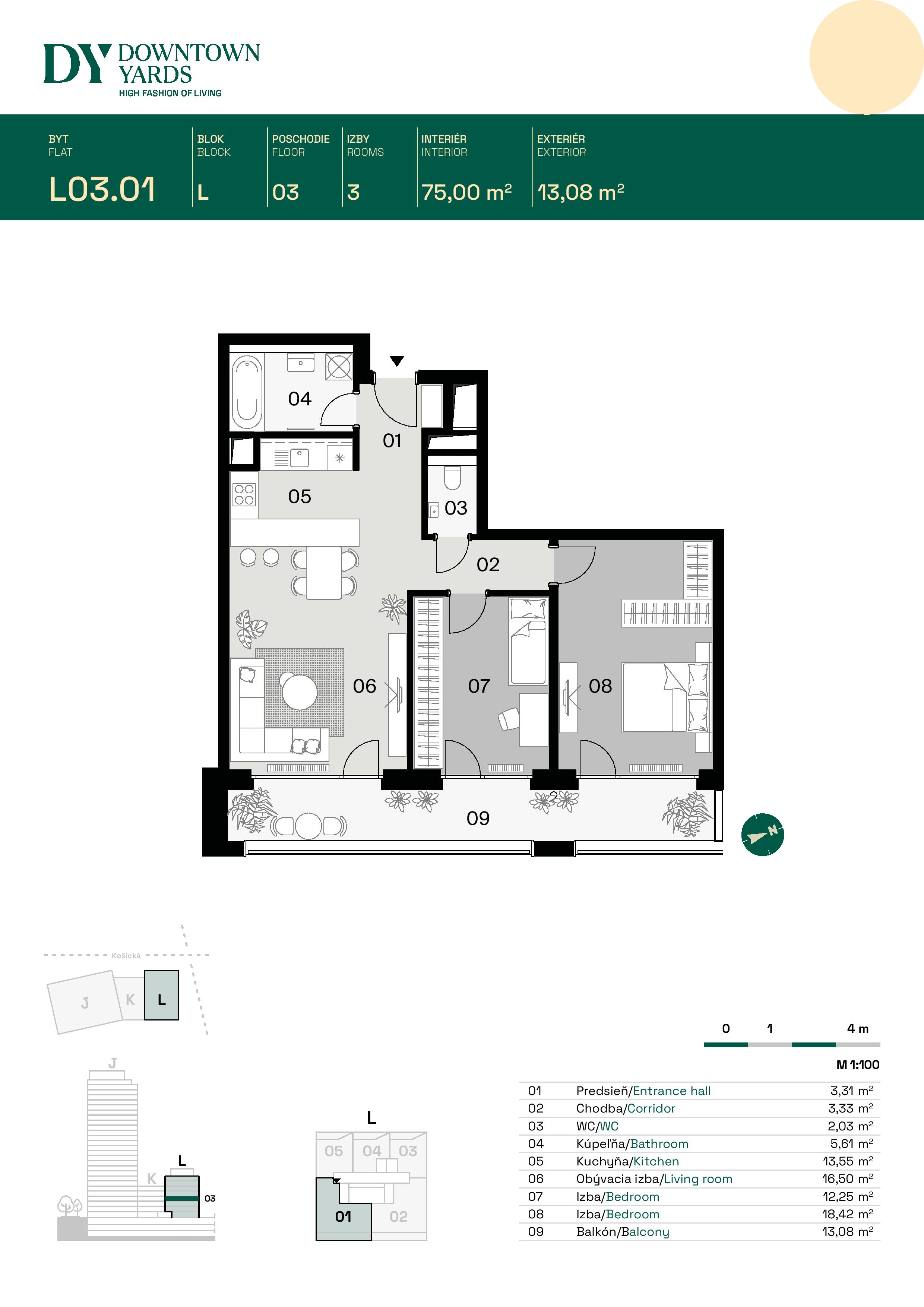 Downtown Yards - L03.01 - Pôdorys