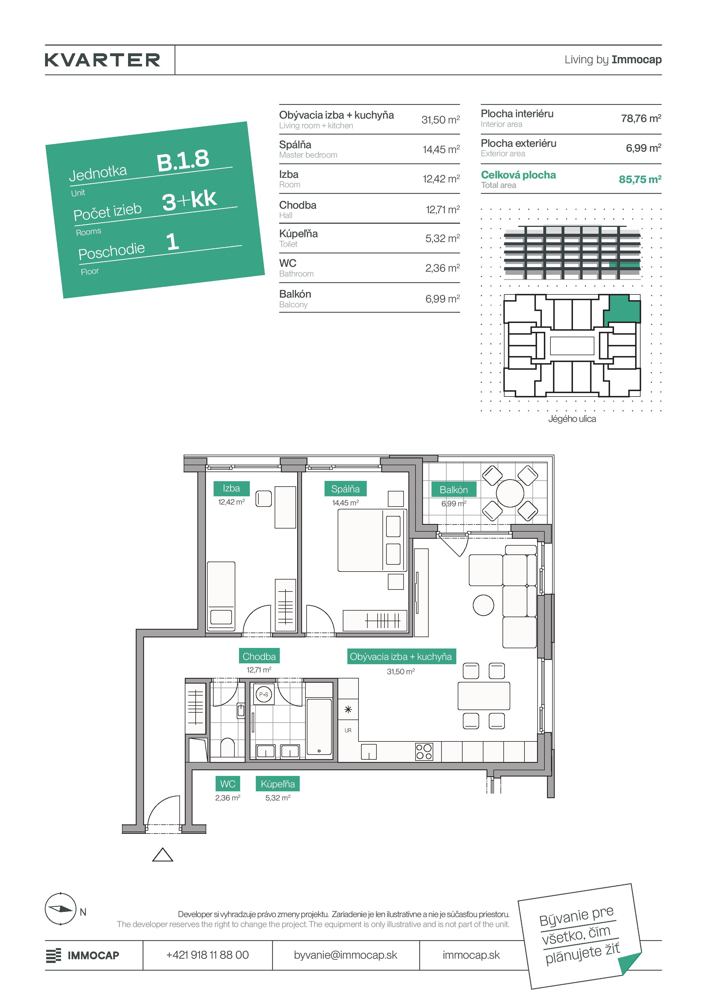 Kvarter - B.1.8 - Pôdorys