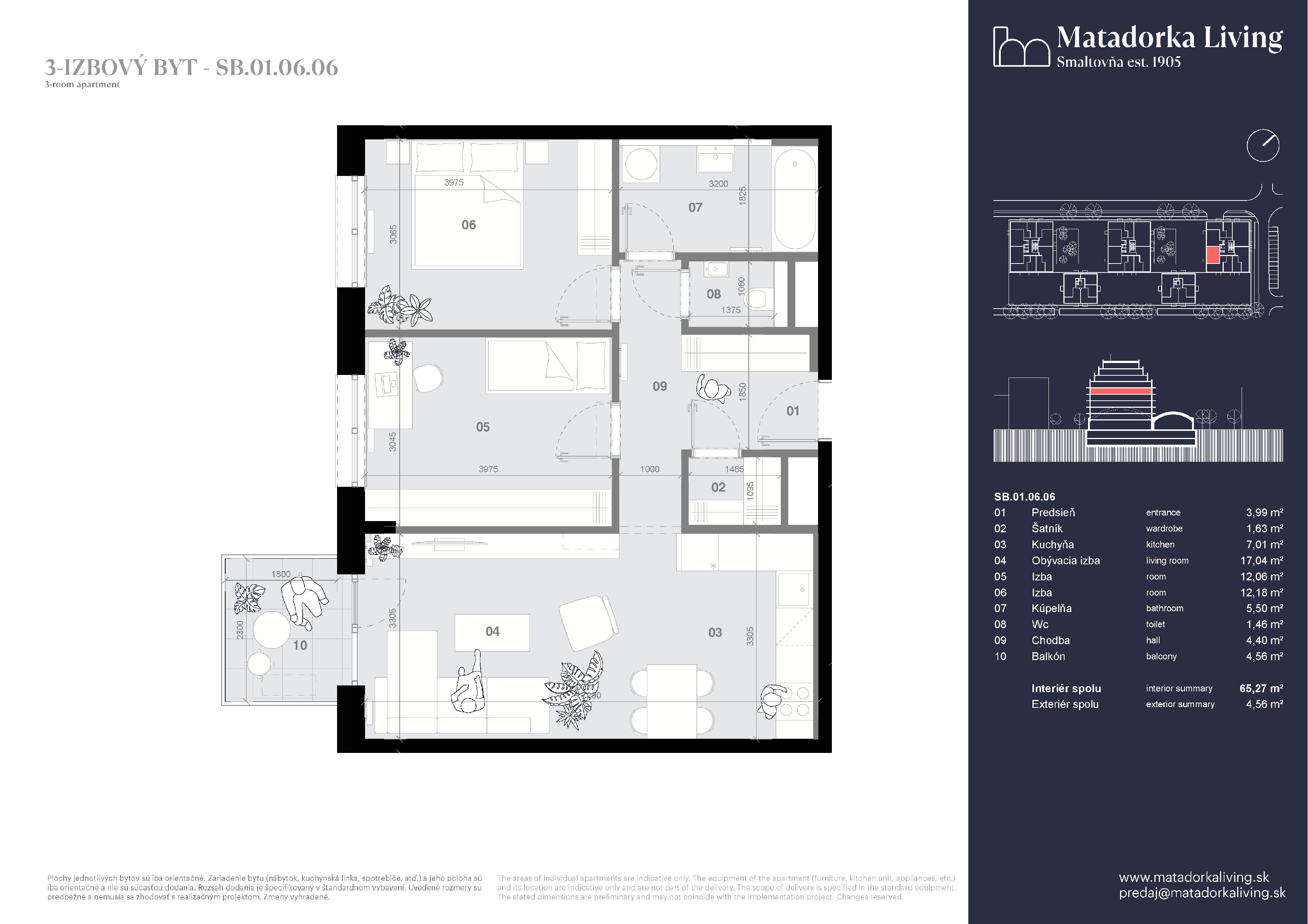 Matadorka Living - SB-01-06-06 - Pôdorys