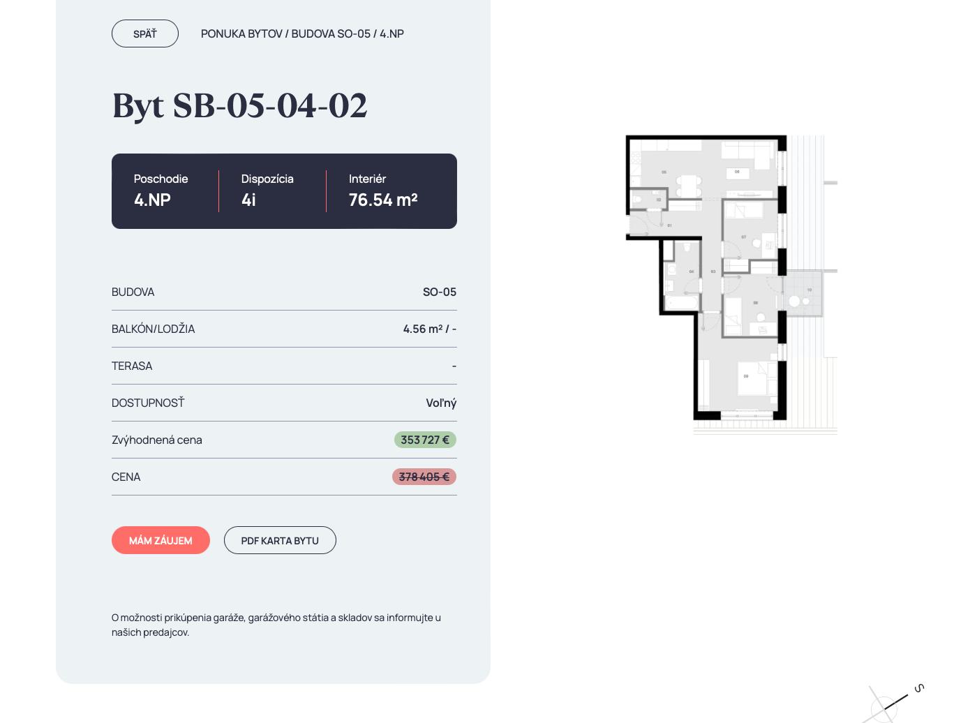 Matadorka Living - SB-05-04-02 - Pôdorys