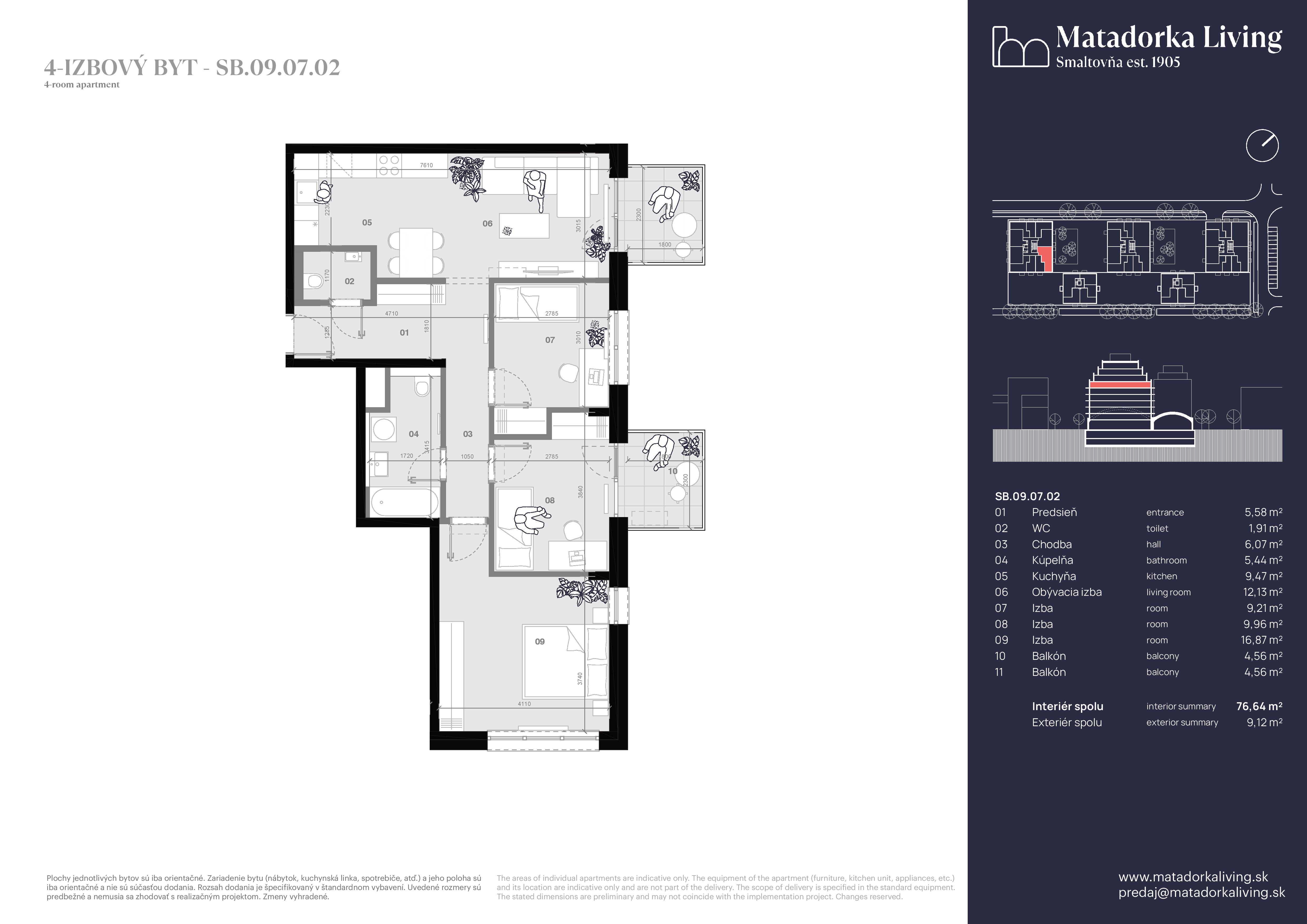 Matadorka Living - SB-09-07-02 - Pôdorys