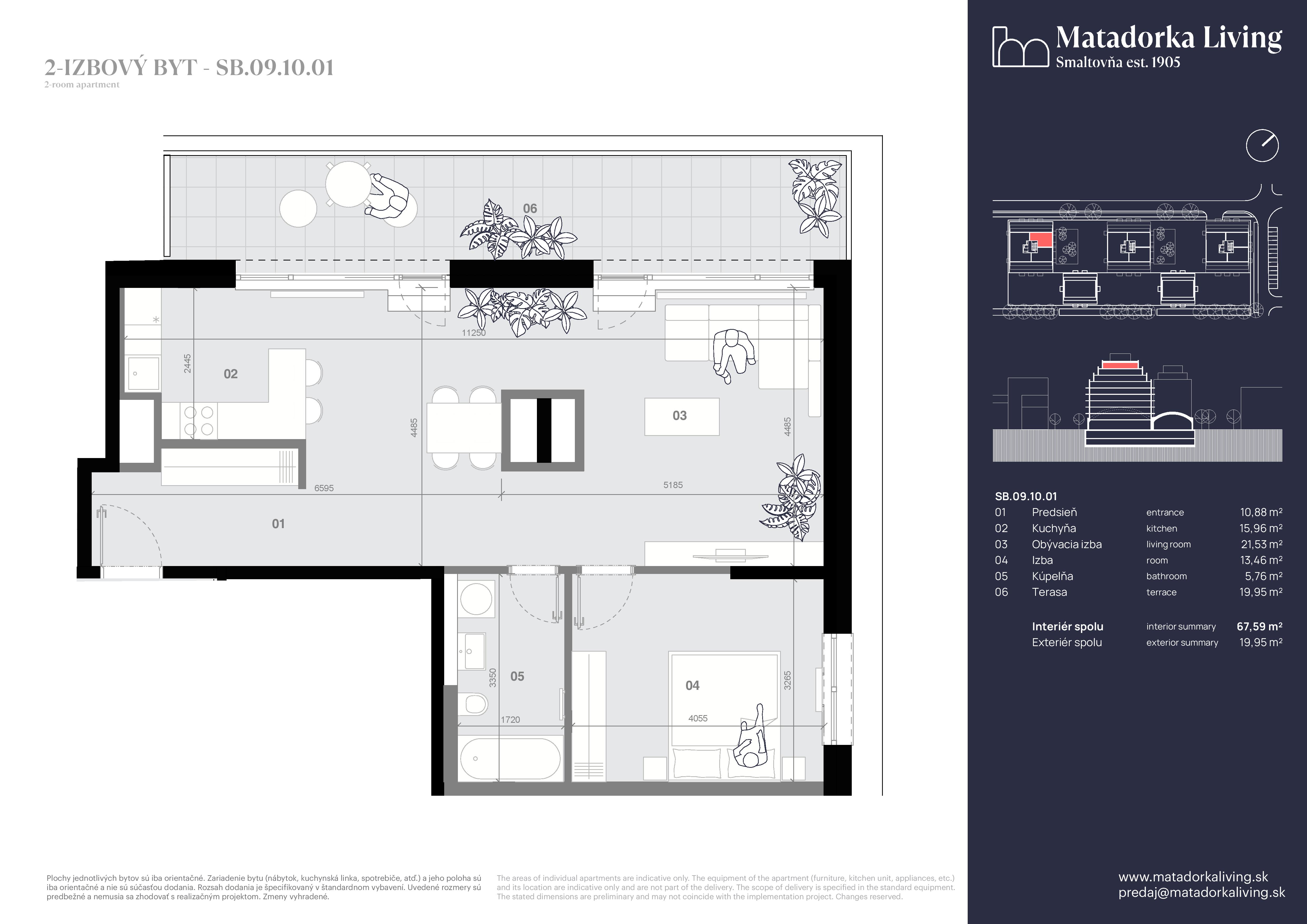 Matadorka Living - SB-09-10-01 - Pôdorys