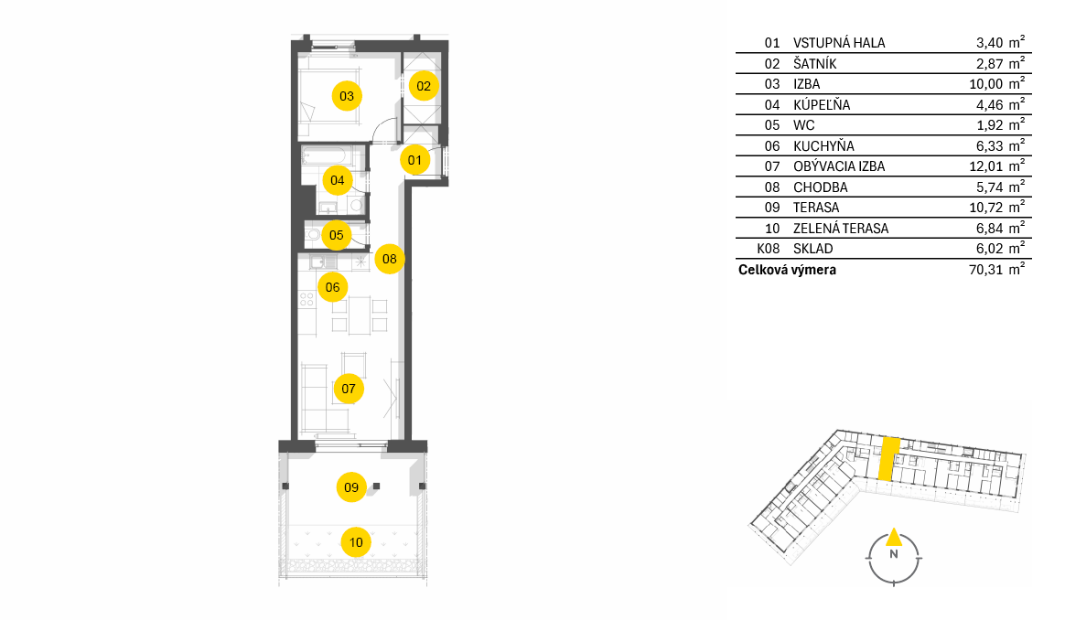 Nový Ružinov - C1.2.08 - Pôdorys