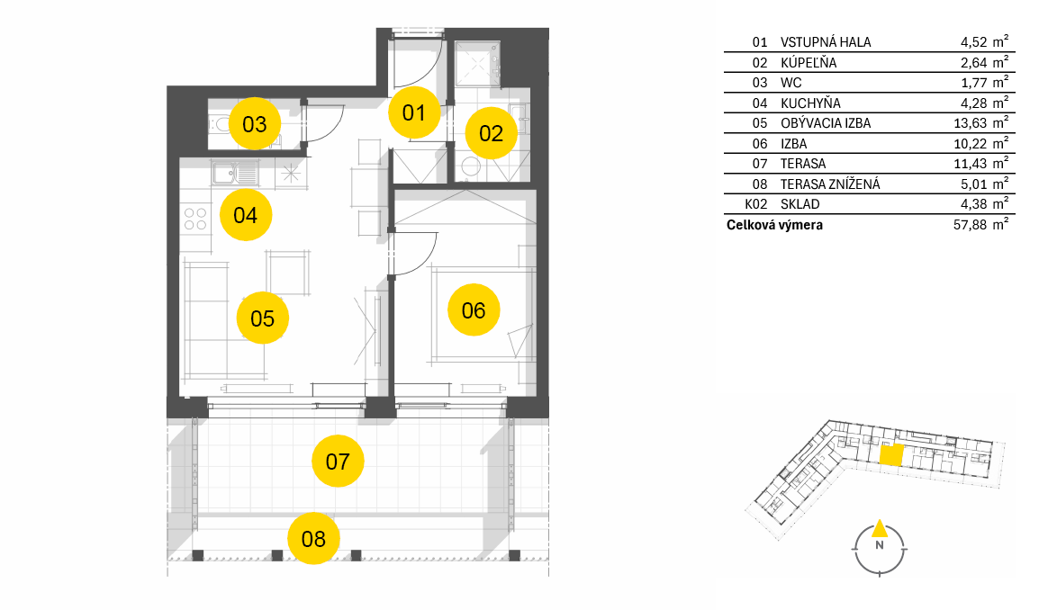 Nový Ružinov - C1.7.07 - Pôdorys