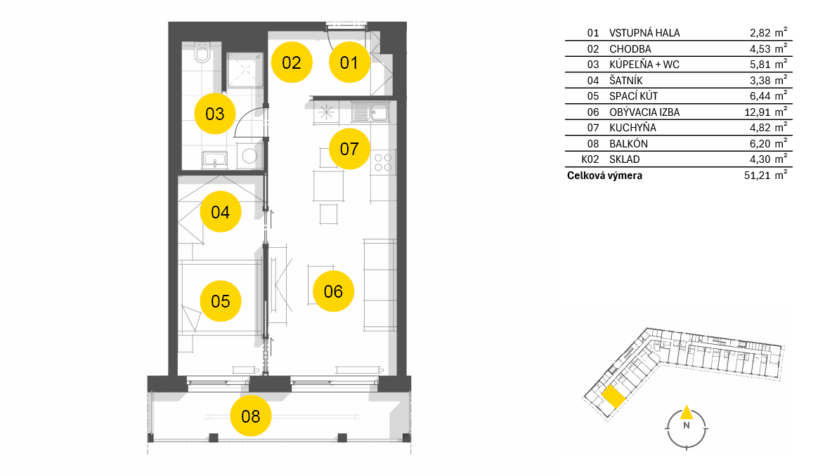 Nový Ružinov - C1.5.02 - Pôdorys