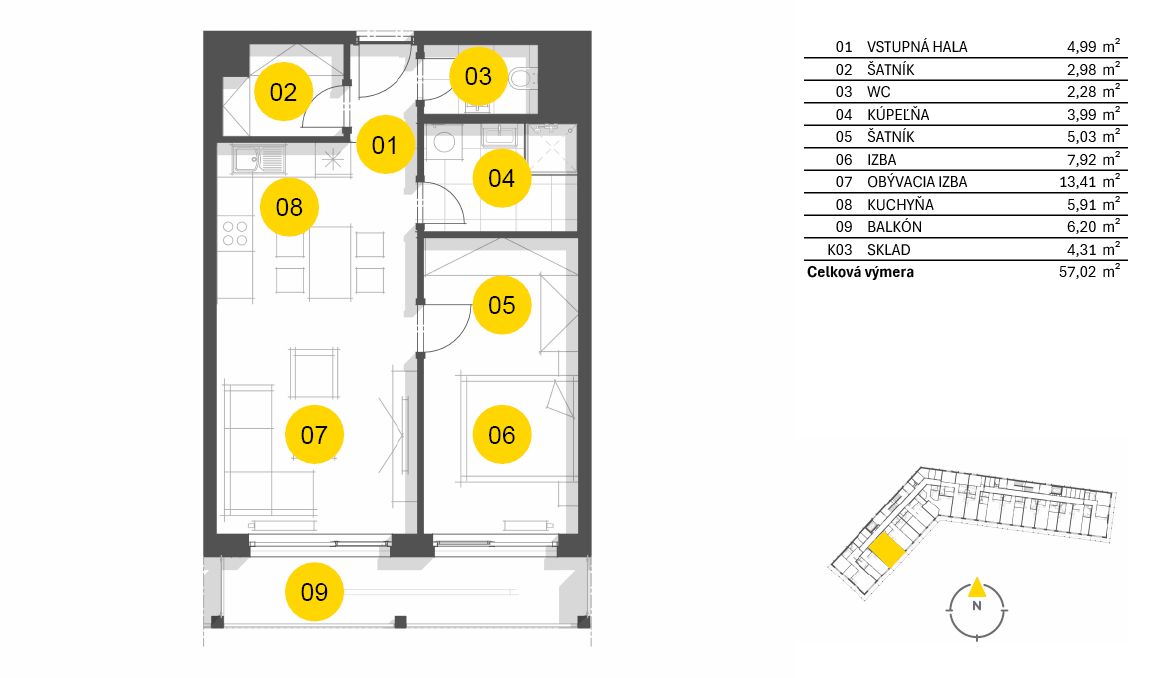 Nový Ružinov - C1.5.03 - Pôdorys