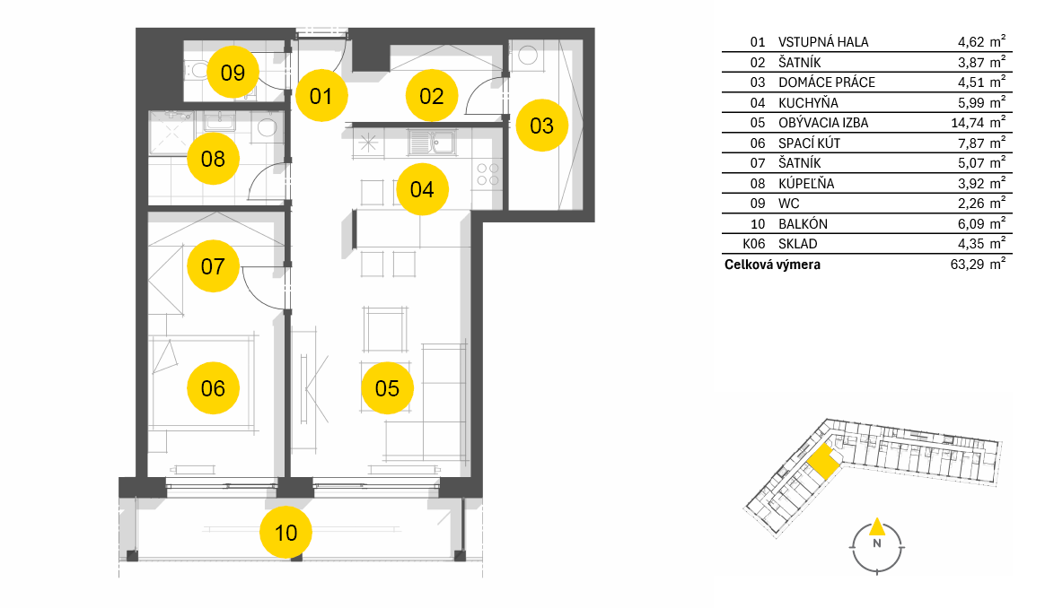Nový Ružinov - C1.5.05 - Pôdorys