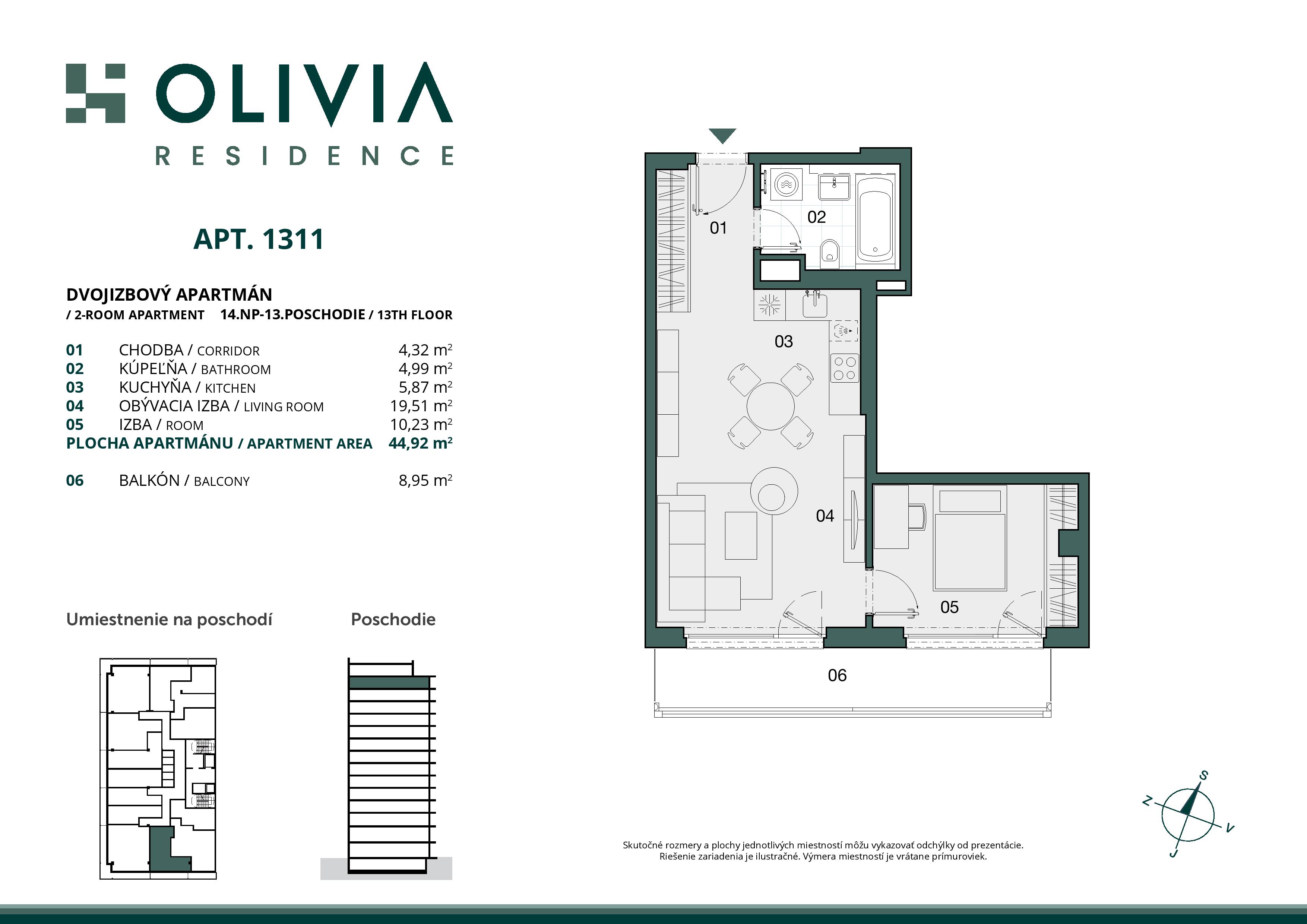 Olivia residence - 13.11 - Pôdorys