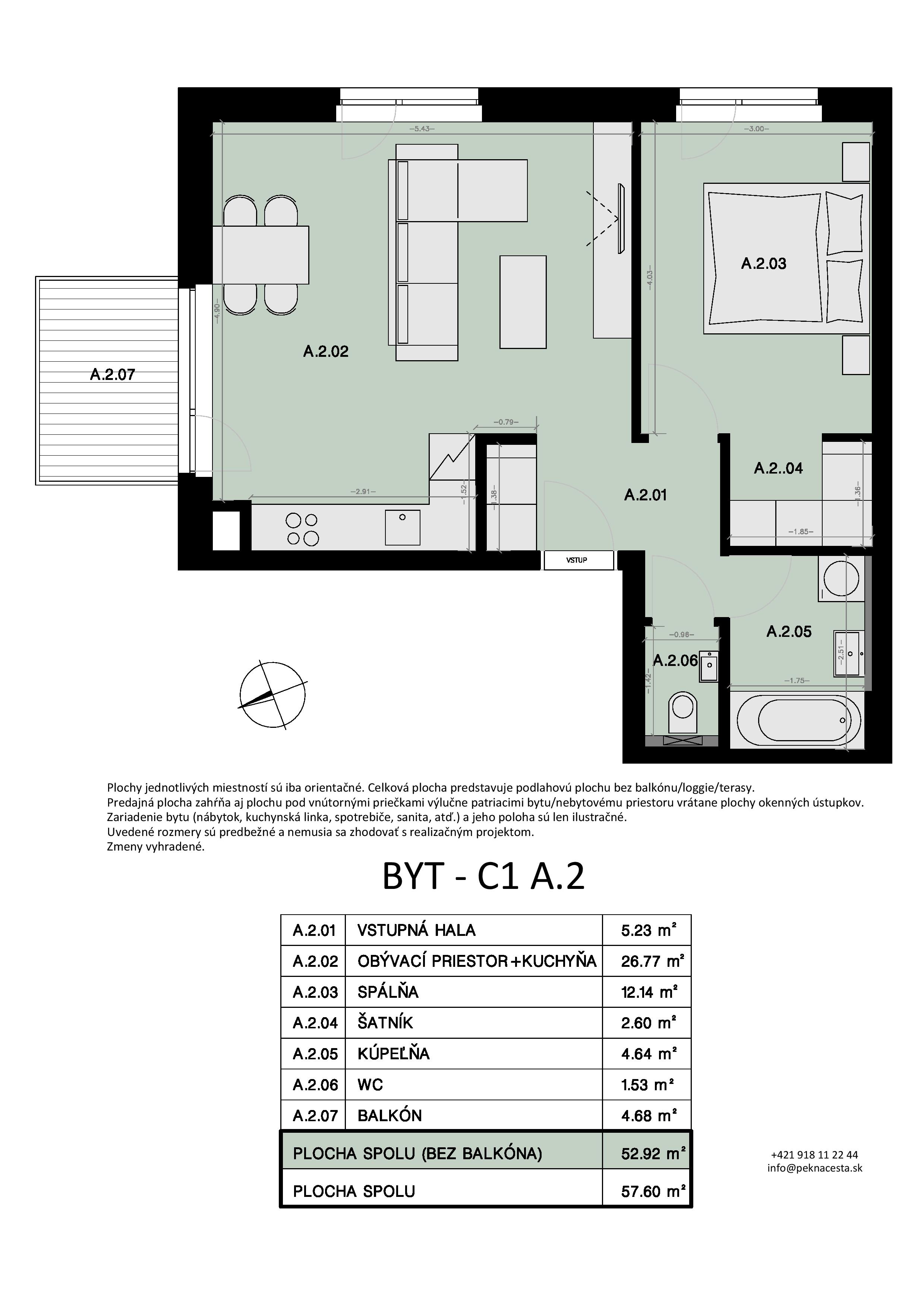Pekná cesta - A.2 - Pôdorys