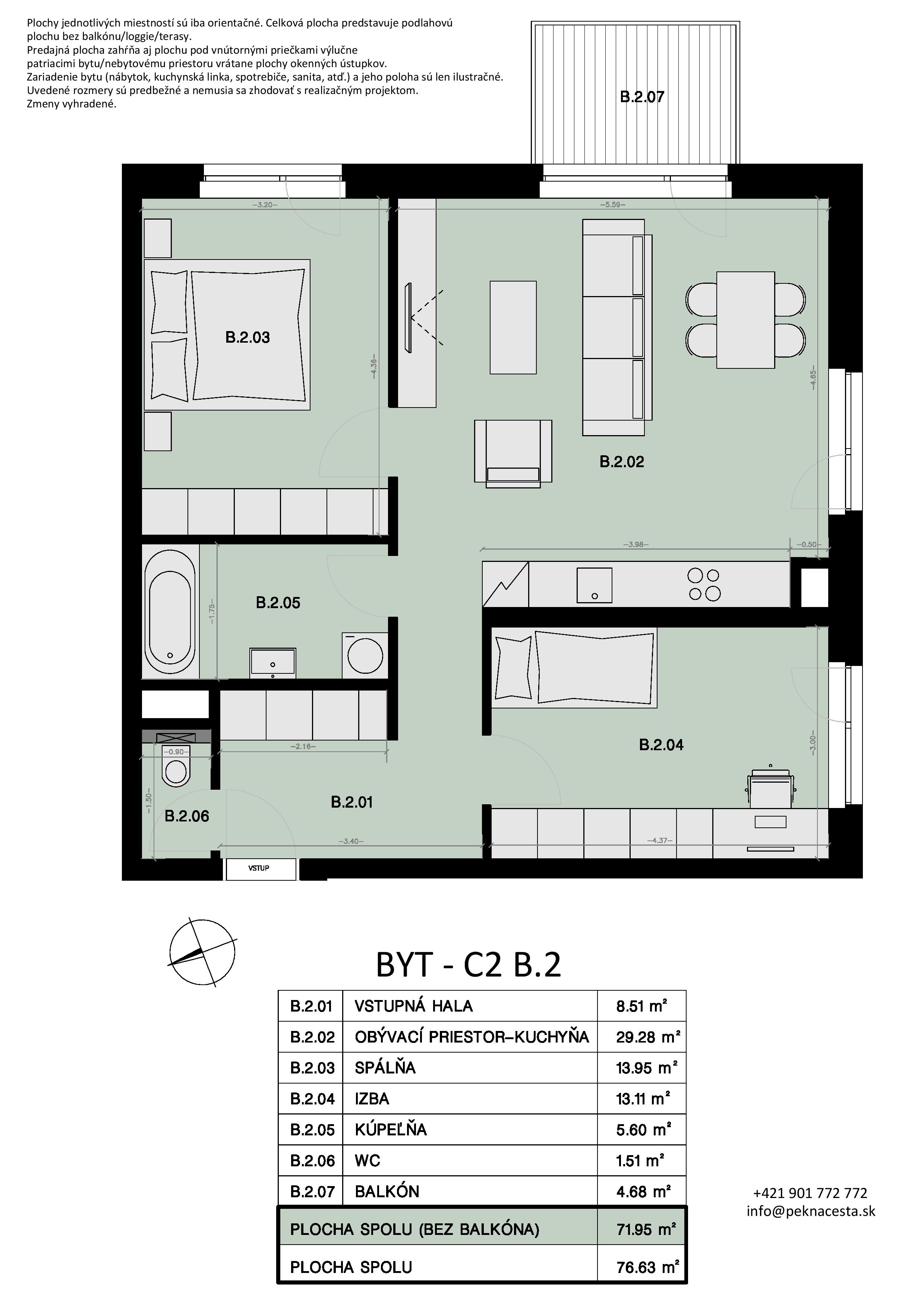 Pekná cesta - B.2 - Pôdorys