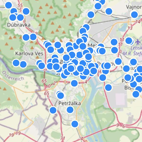 RC - Rača Centrum - map