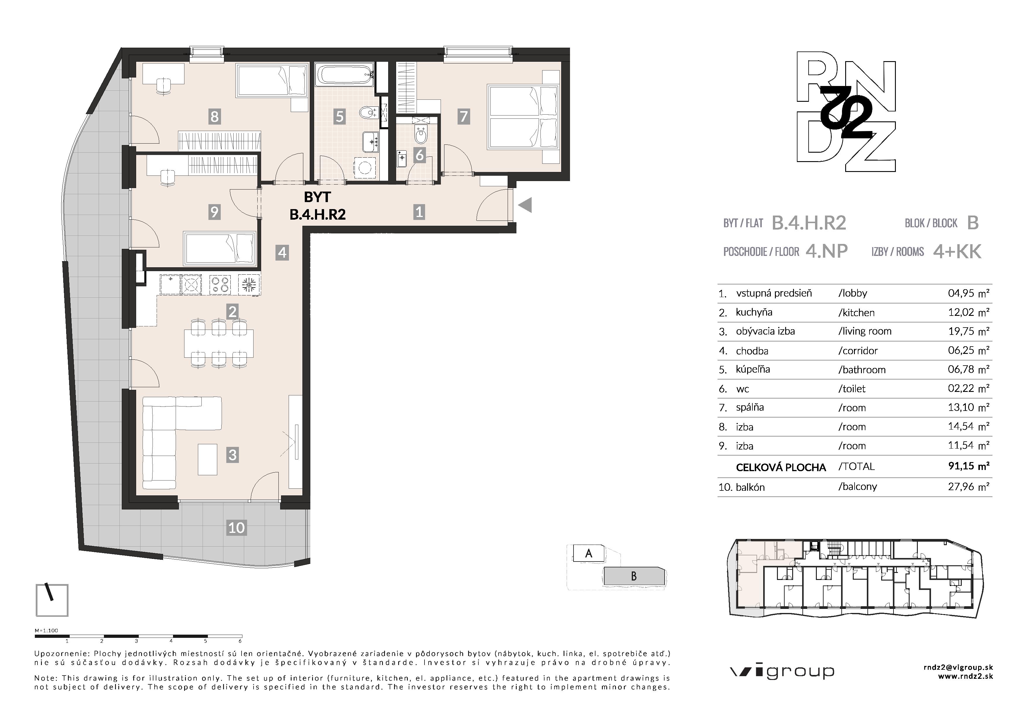 RNDZ - B.4.H.R2 - Pôdorys