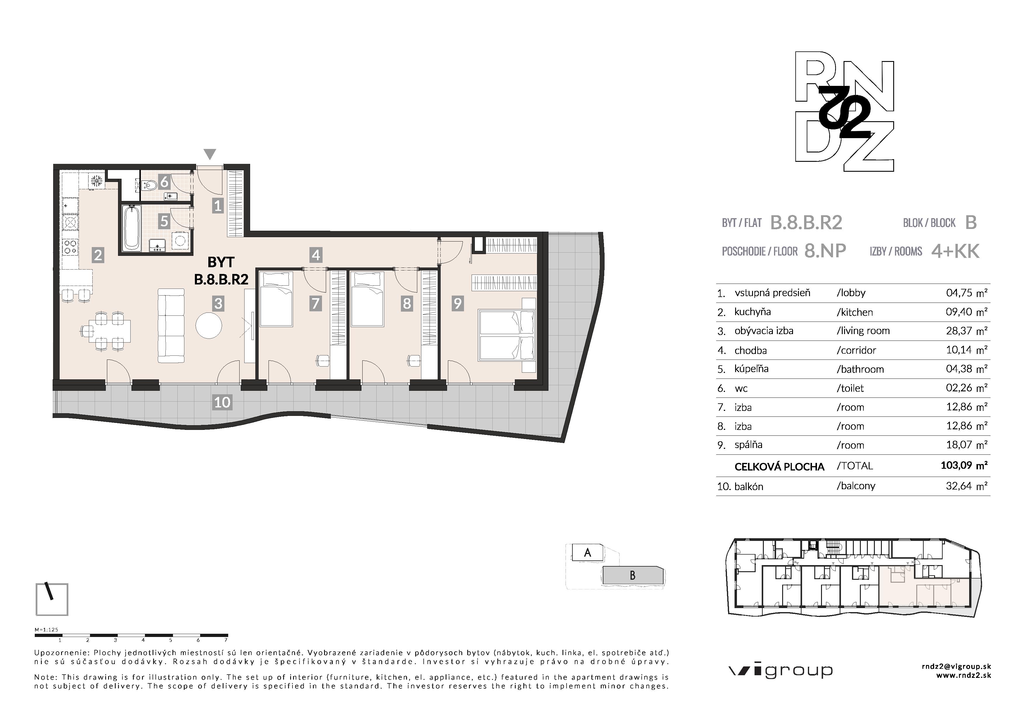 RNDZ - B.8.B.R2 - Pôdorys
