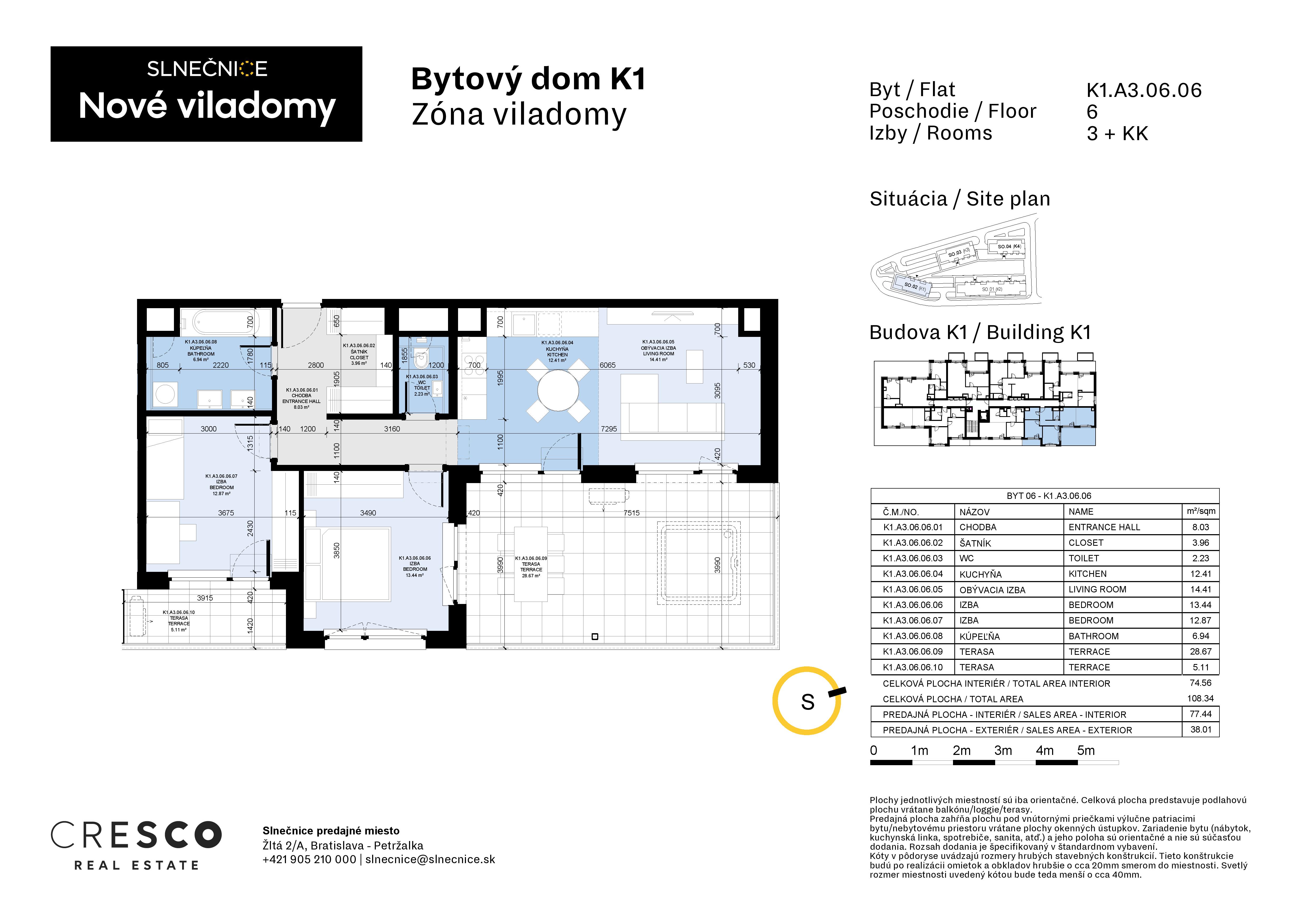 Slnečnice - K1.A3.06.06 - Pôdorys