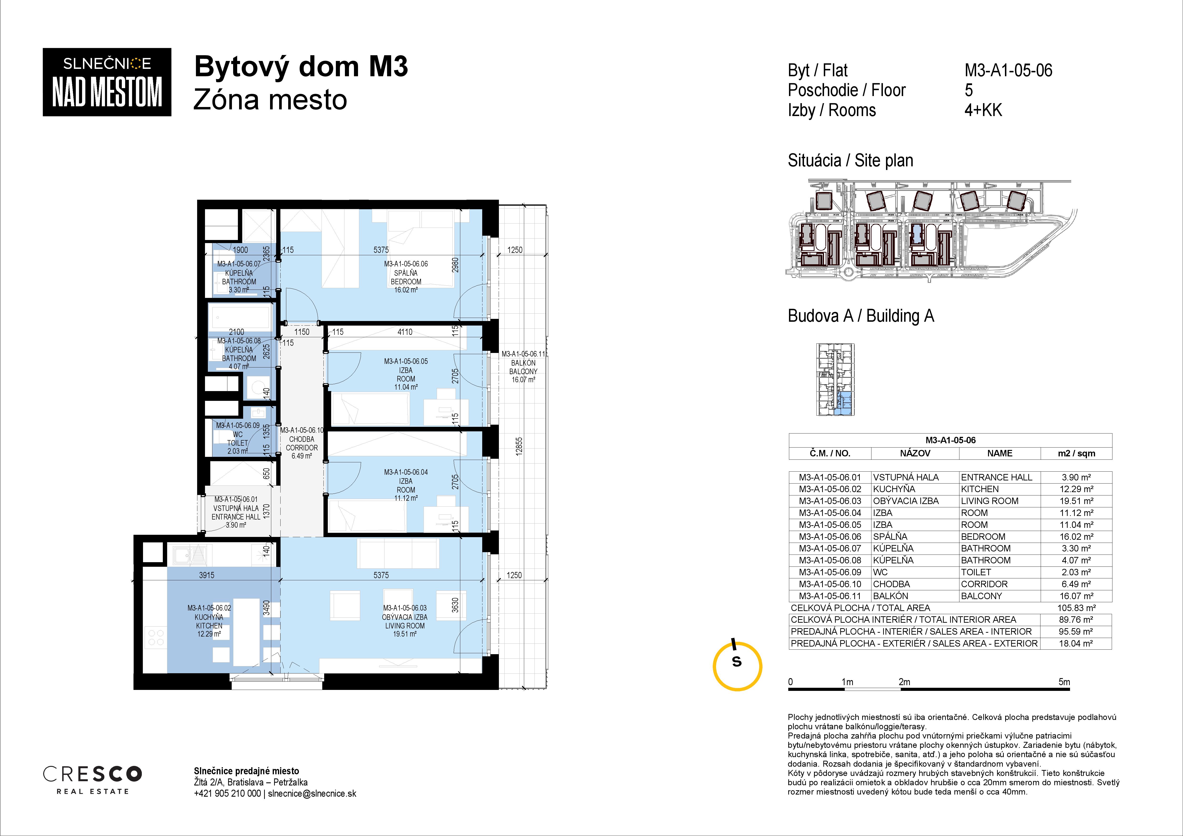Slnečnice - M3-A1-05-06 - Pôdorys