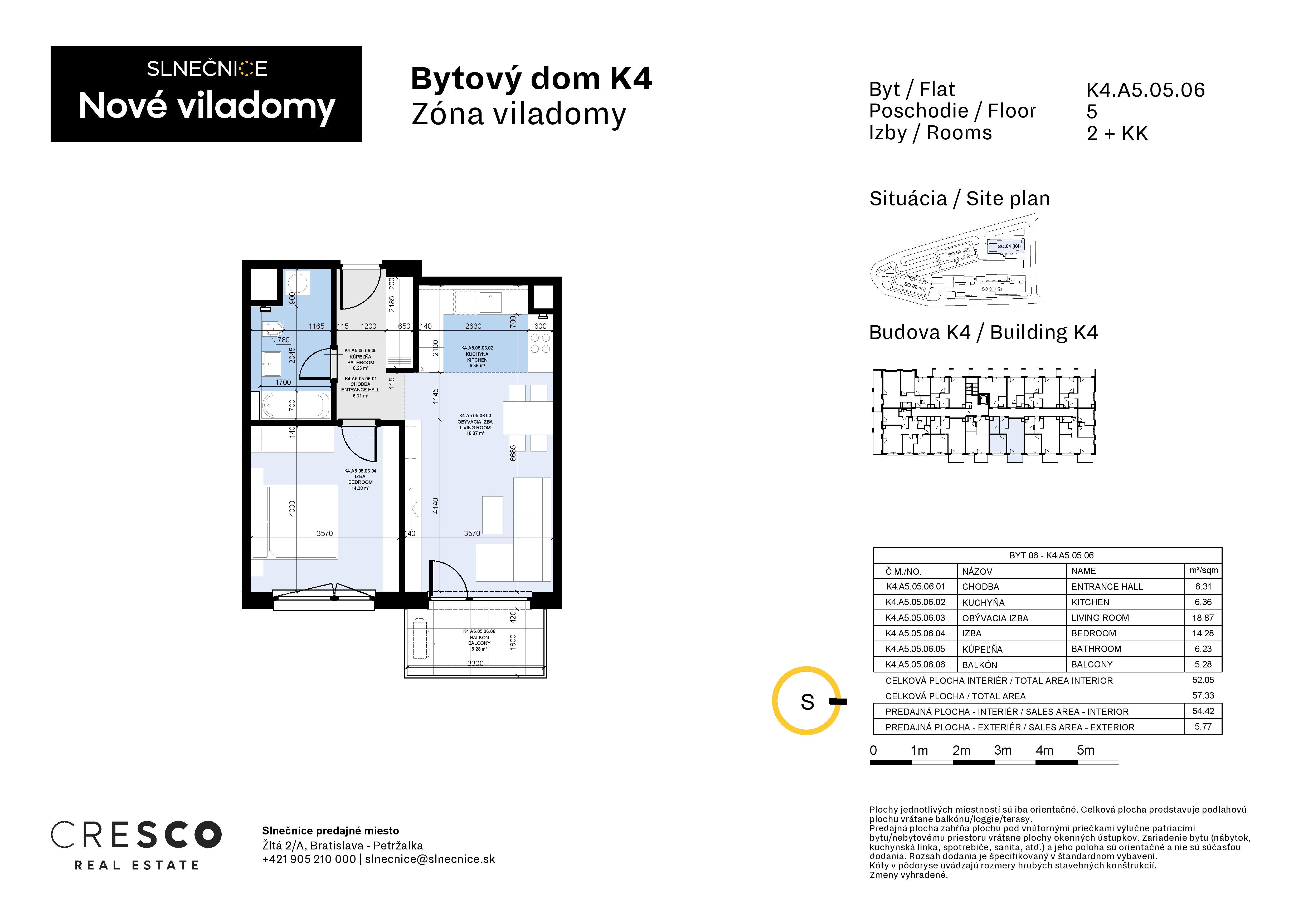 Slnečnice - K4.A5.05.06 - Pôdorys