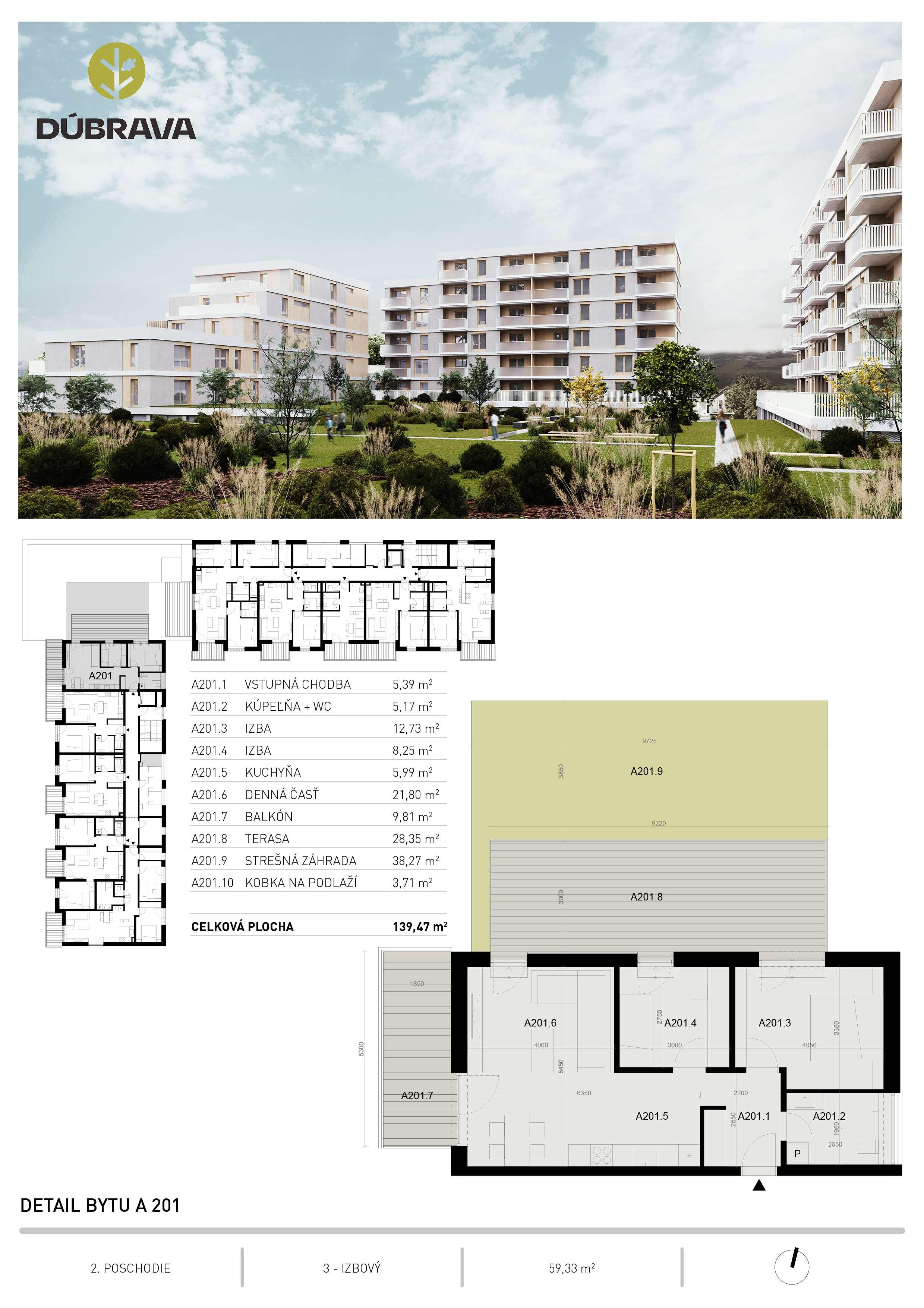 Dúbrava - A201 - Pôdorys
