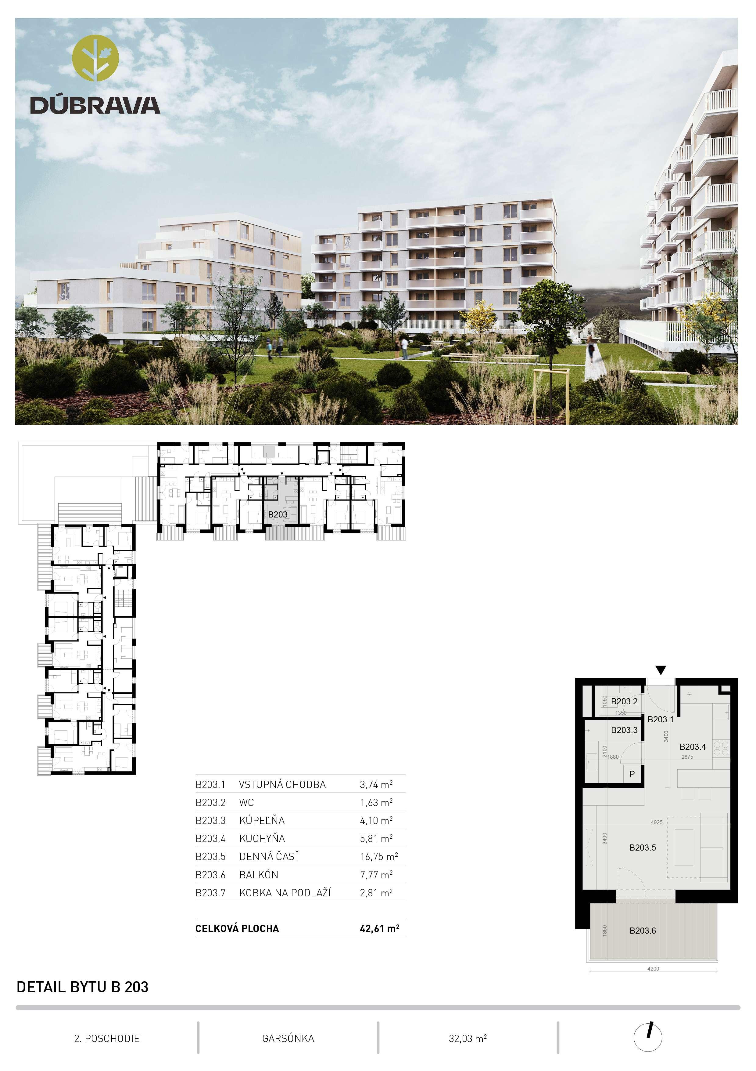 Dúbrava - B203 - Pôdorys