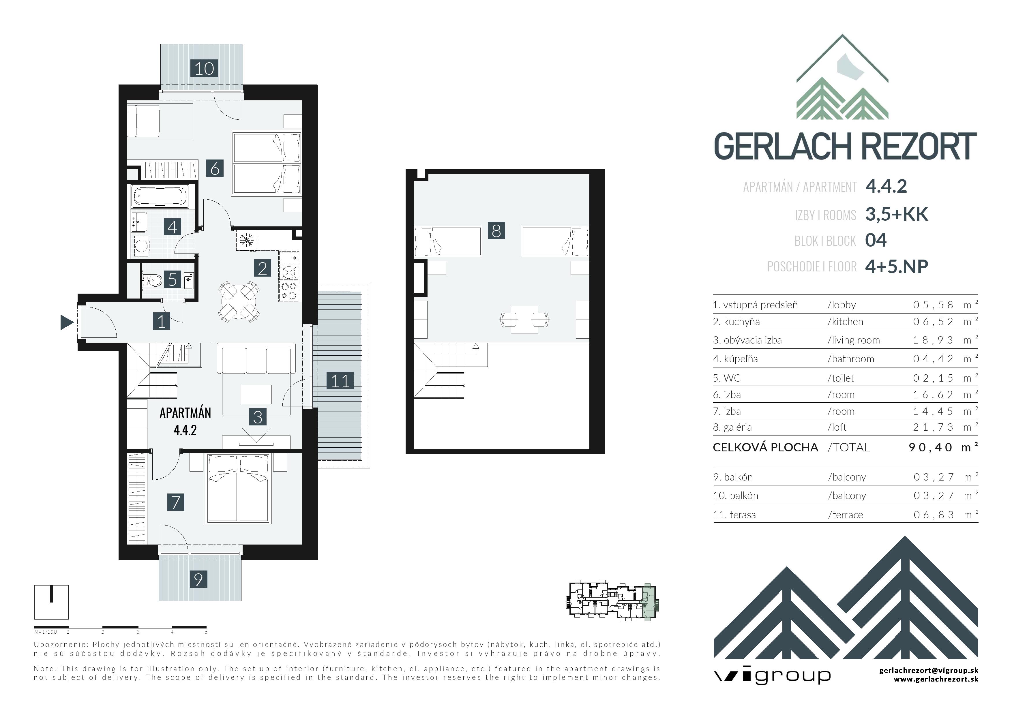Gerlach Rezort - 4.4.2 - Pôdorys