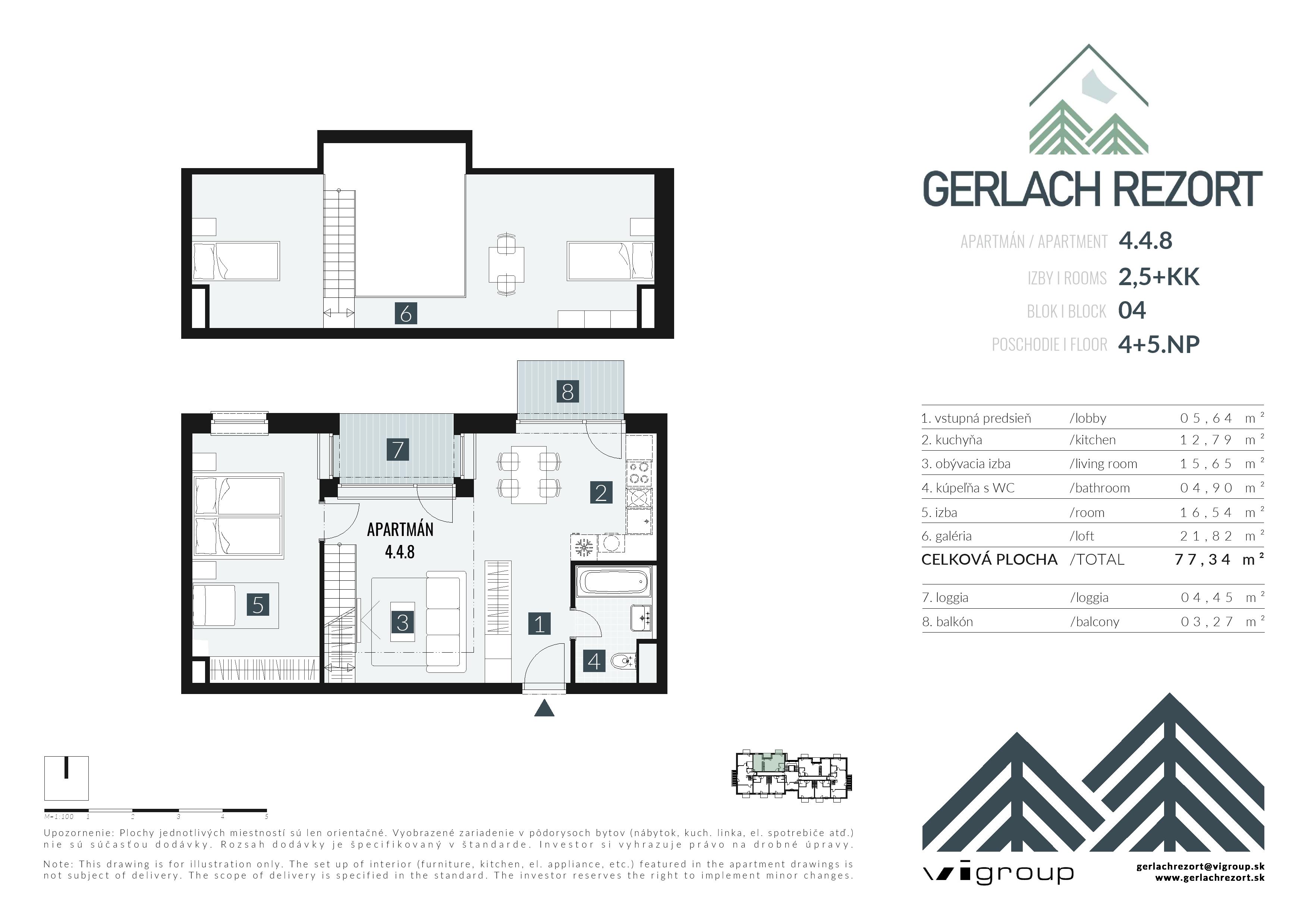 Gerlach Rezort - 4.4.8 - Pôdorys