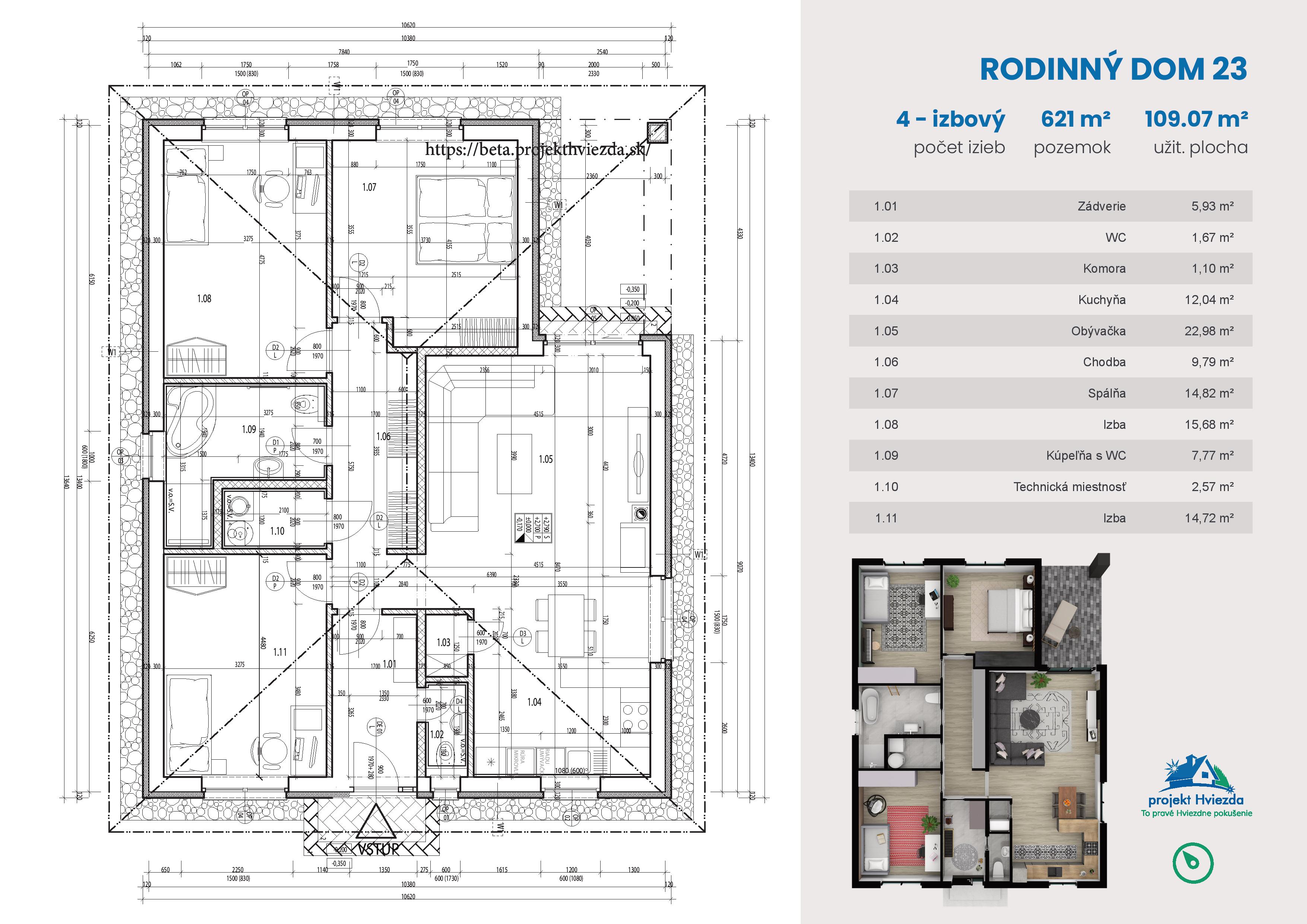 projekt Hviezda - 23 - Pôdorys